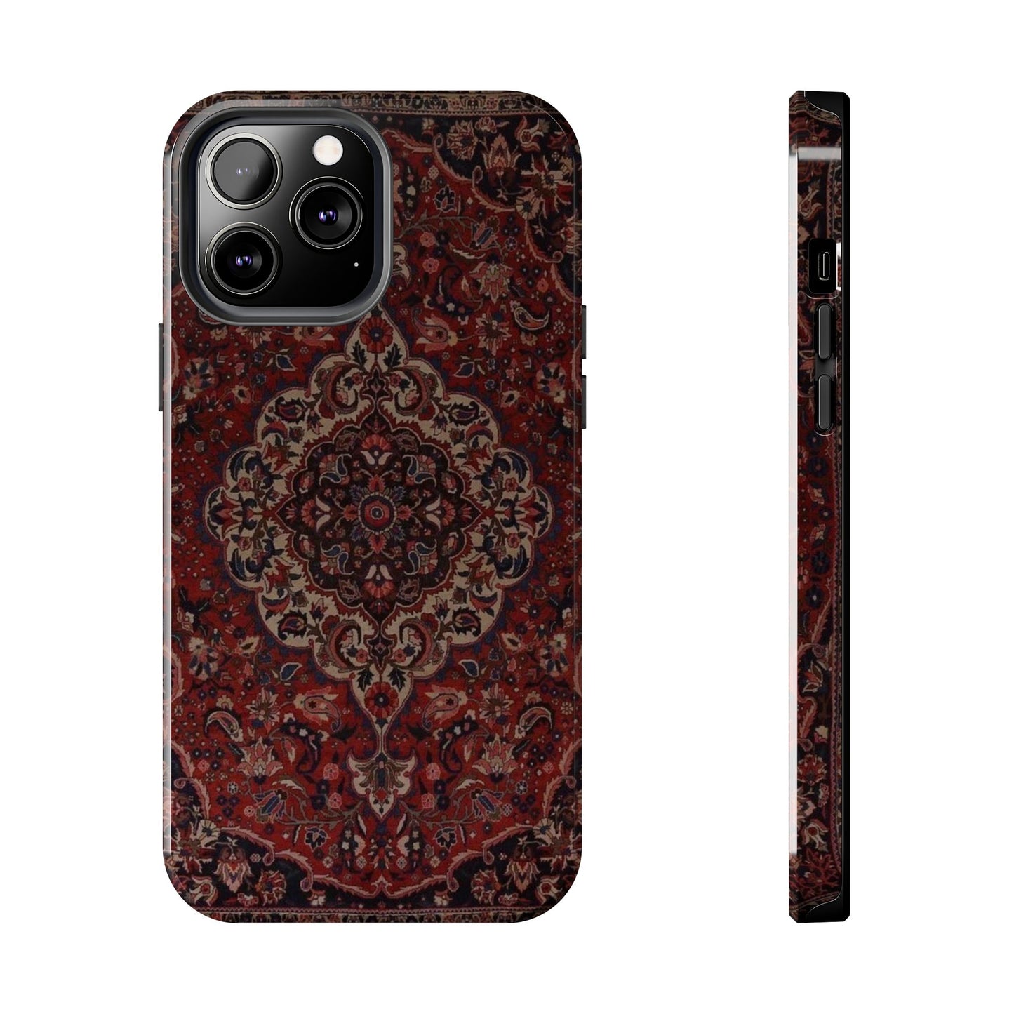 Bohemian Rug Pattern Tough Phone Case, Boho Chic Accessory, Stylish Phone Protection, Unique Gift Idea, Trendy Tech Gear