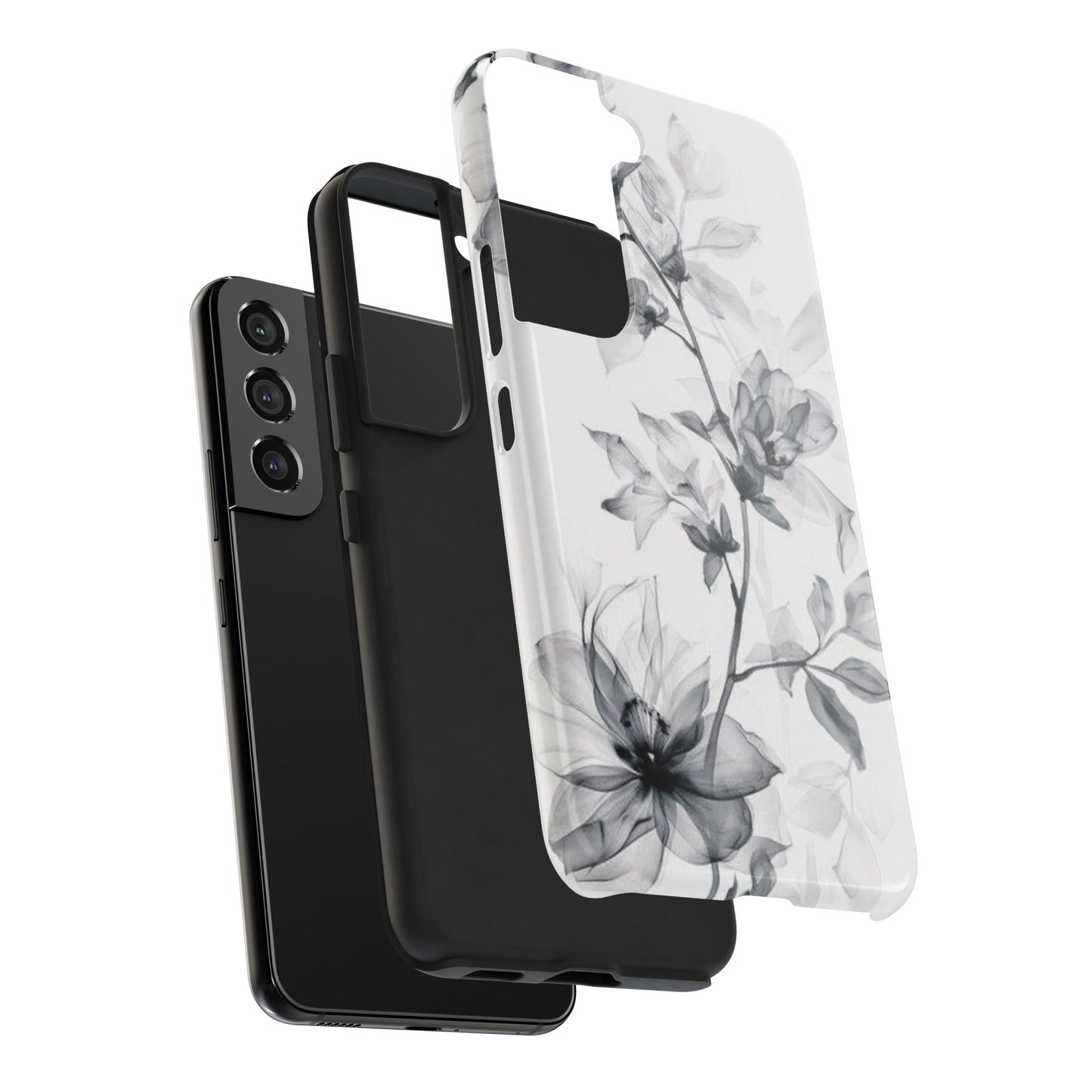Elegant Floral Tough Phone Cases, Durable Phone Cover, Gift for Her, Protective Case, Floral Design, Stylish Accessory