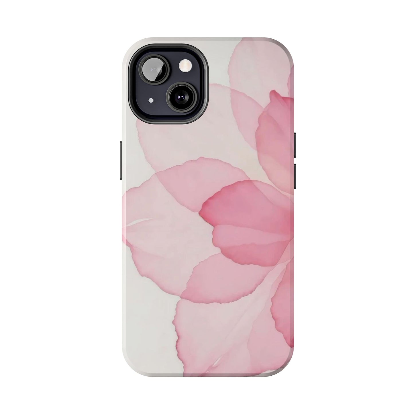 Floral Tough Phone Cases, Durable Phone Cover, Pink Flower Design, Gift for Her, Elegant Phone Accessory, Protect Your Phone