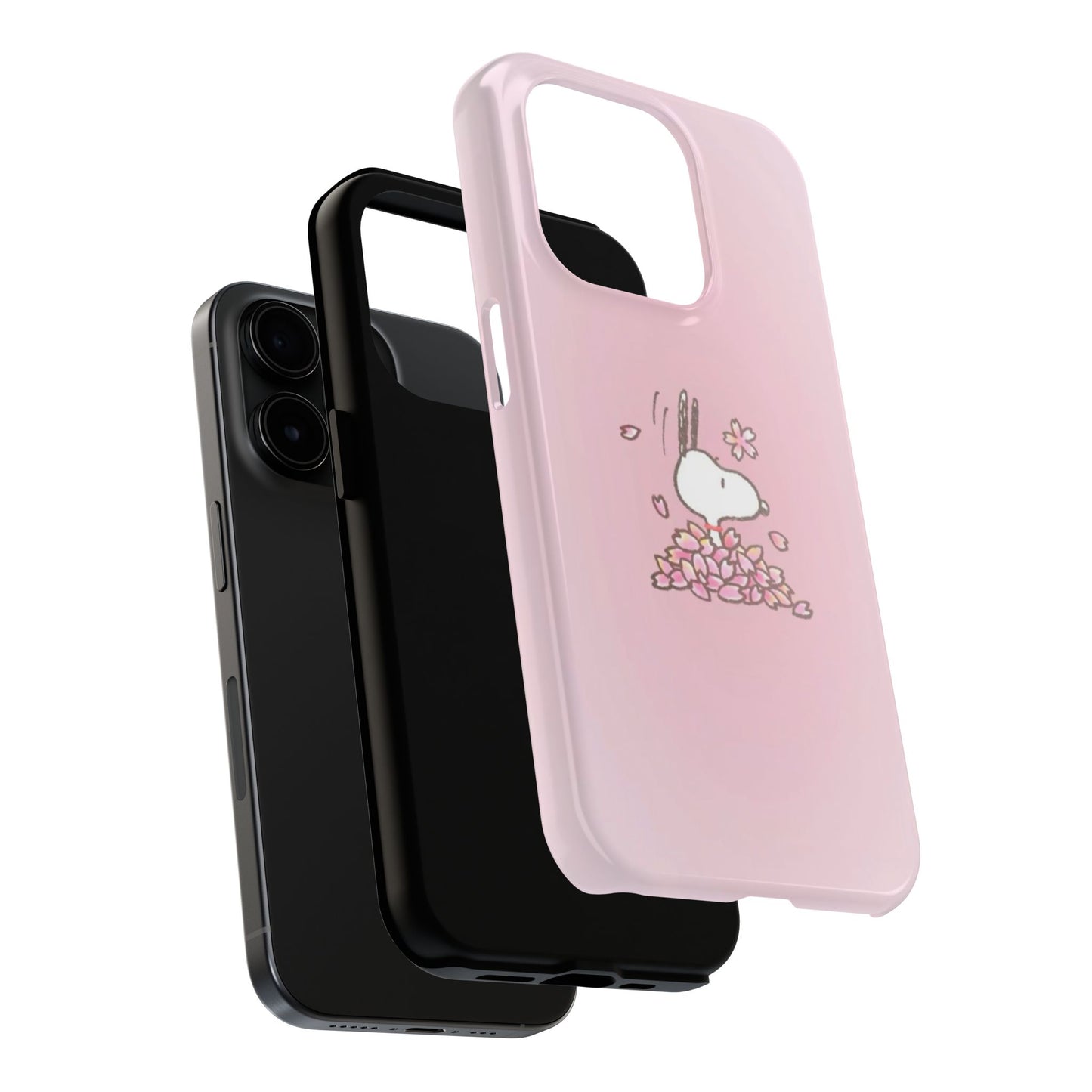 Cute Bunny Floral Tough Phone Cases, Spring Accessories, Gift for Her, Durable Cell Case, Pet Lovers, Unique Spring Decor