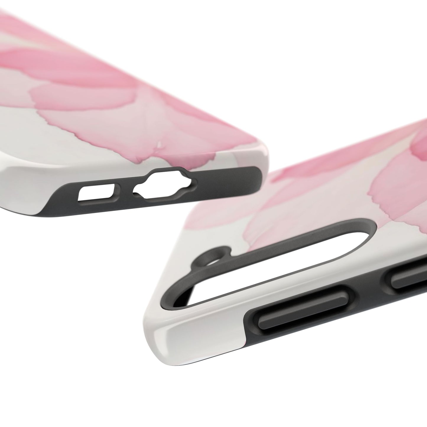 Floral Tough Phone Cases, Durable Phone Cover, Pink Flower Design, Gift for Her, Elegant Phone Accessory, Protect Your Phone