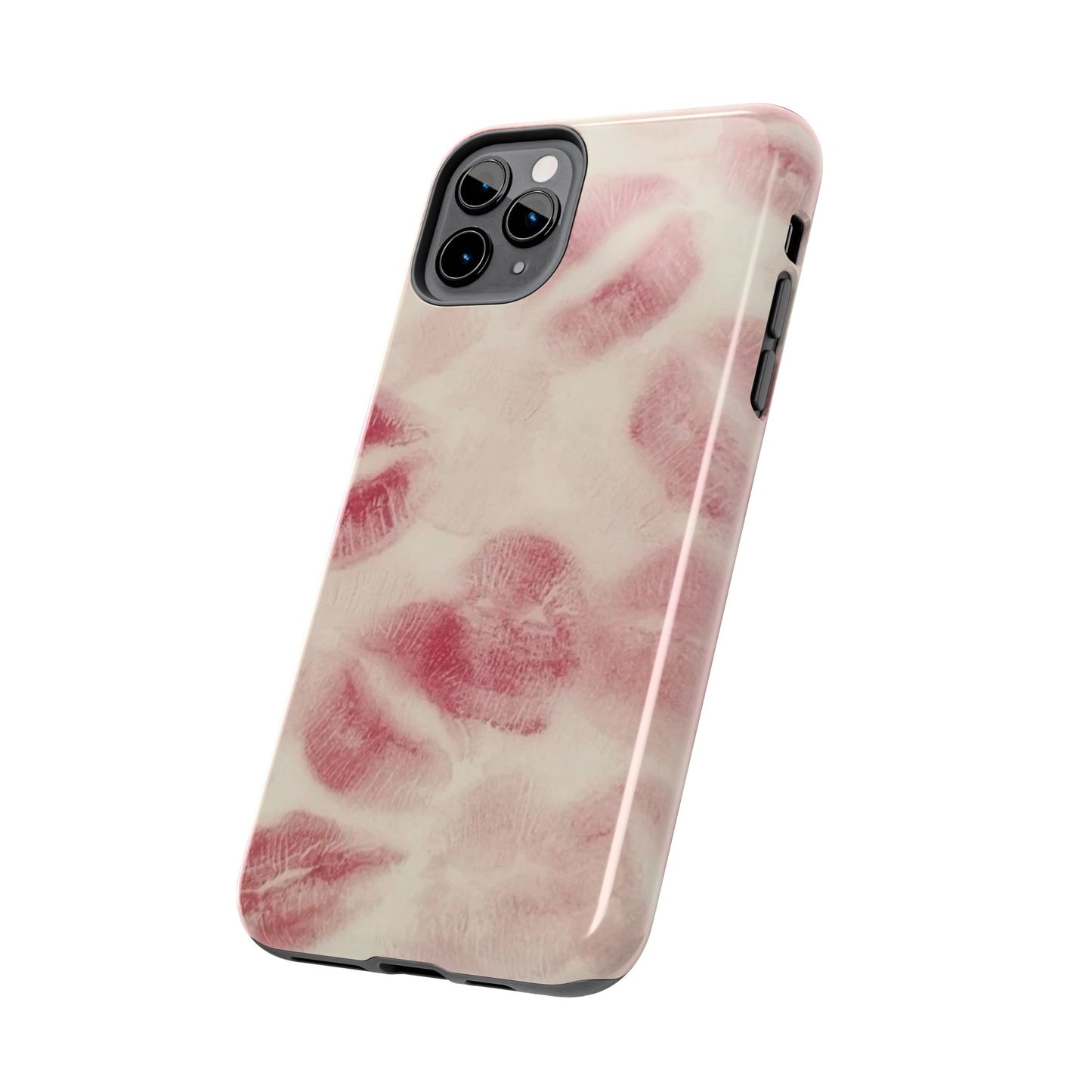 Stylish Kiss Print Phone Cases | Chic Mobile Covers for Trendy Users, Gift for Her, Protective Case, Birthday Present, Valentine's Day
