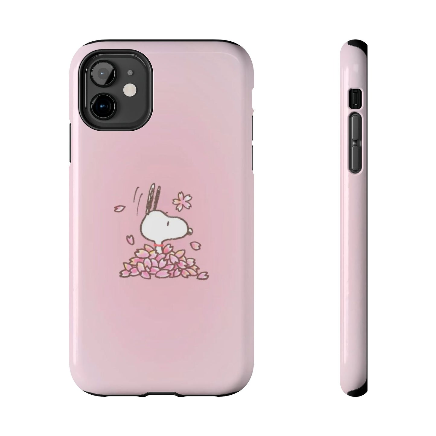 Cute Bunny Floral Tough Phone Cases, Spring Accessories, Gift for Her, Durable Cell Case, Pet Lovers, Unique Spring Decor