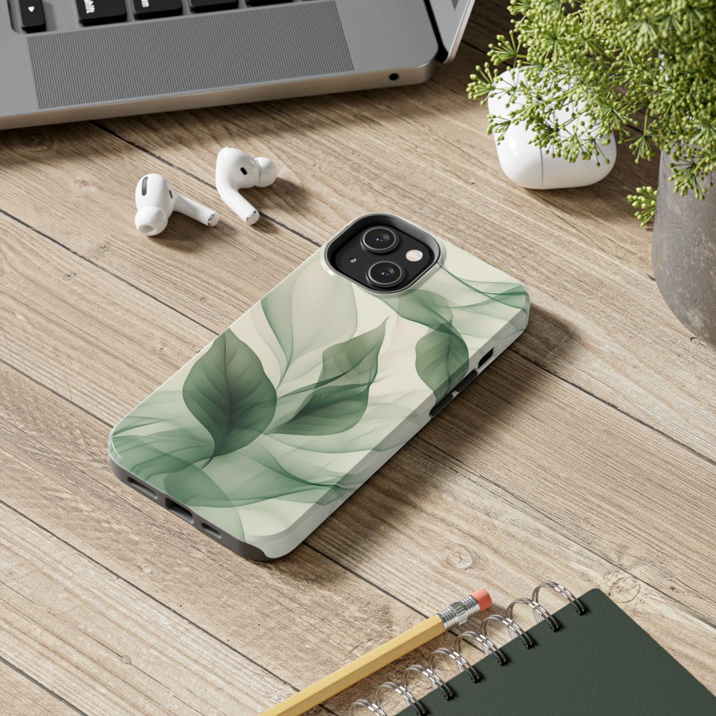Elegant Leafy Tough Phone Cases | Nature-Inspired Accessories, Gift for Nature Lovers, Stylish Protection for Phones, Eco-Friendly Design