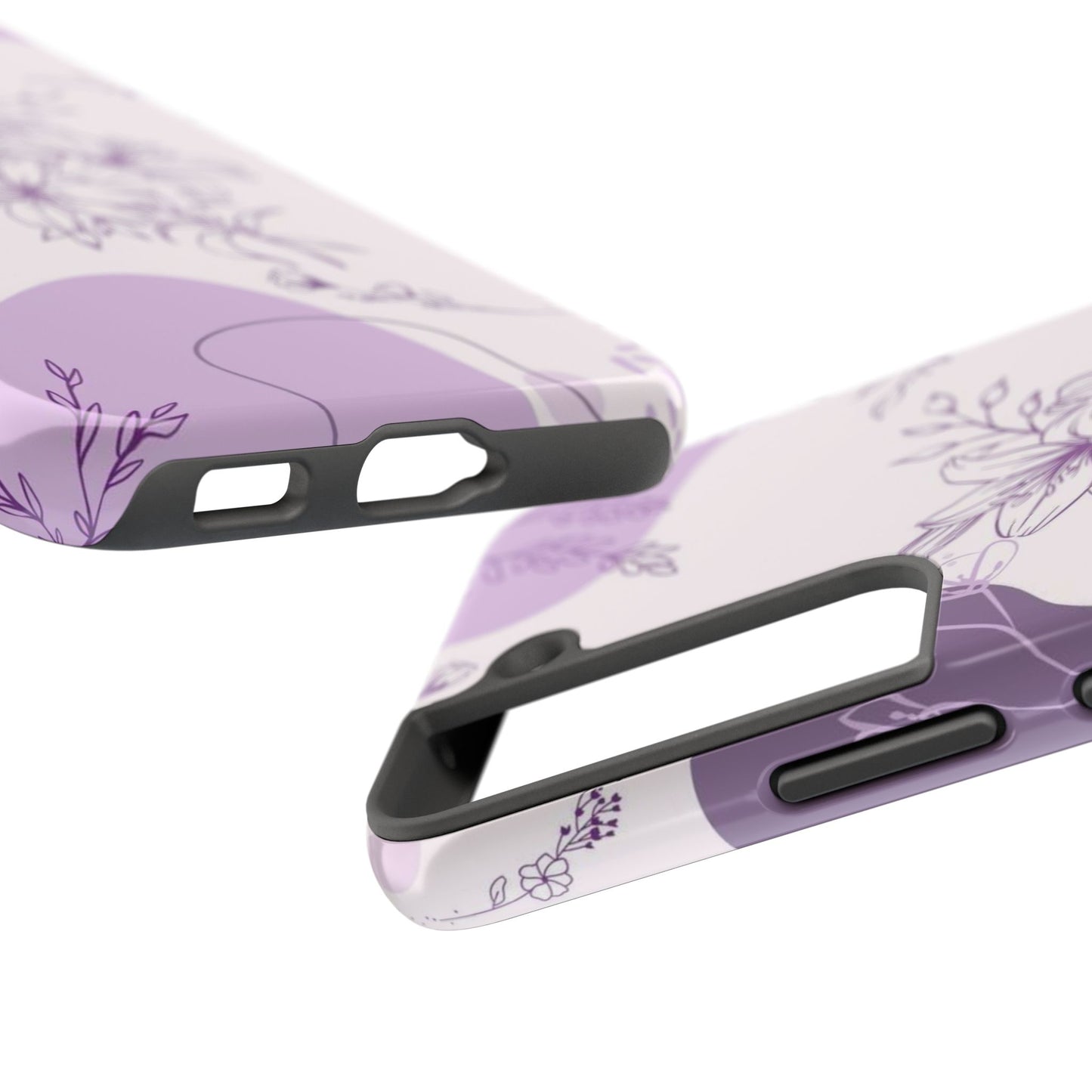 Stylish Floral Tough Phone Cases - Durable Floral Design for Women, Gift for Her, Phone Protection, Nature-Inspired Tech Accessories