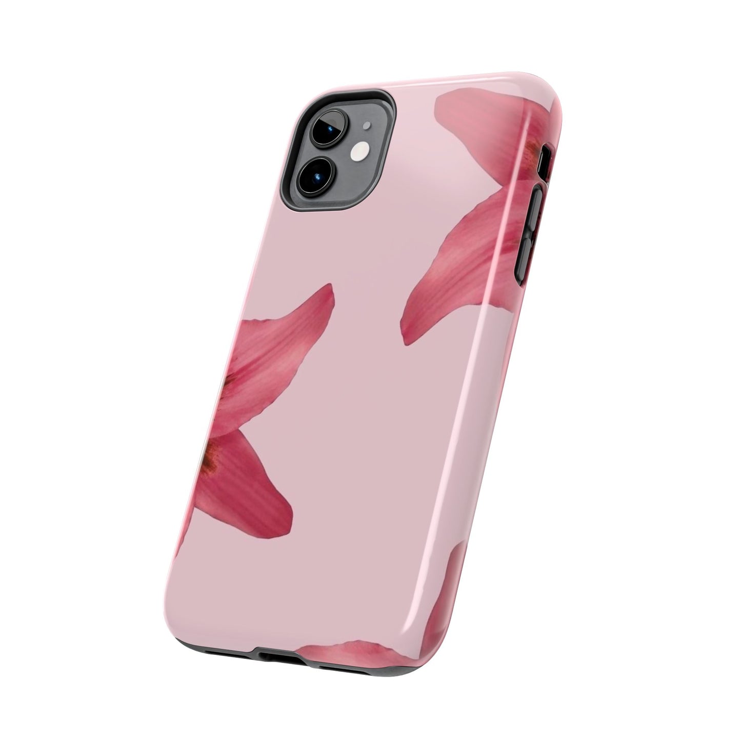 Stylish Floral Phone Case - Tough & Durable, Pink Lily Design, Perfect for Flower Lovers, Gift for Her, Seasonal Accessory, Phone Protection