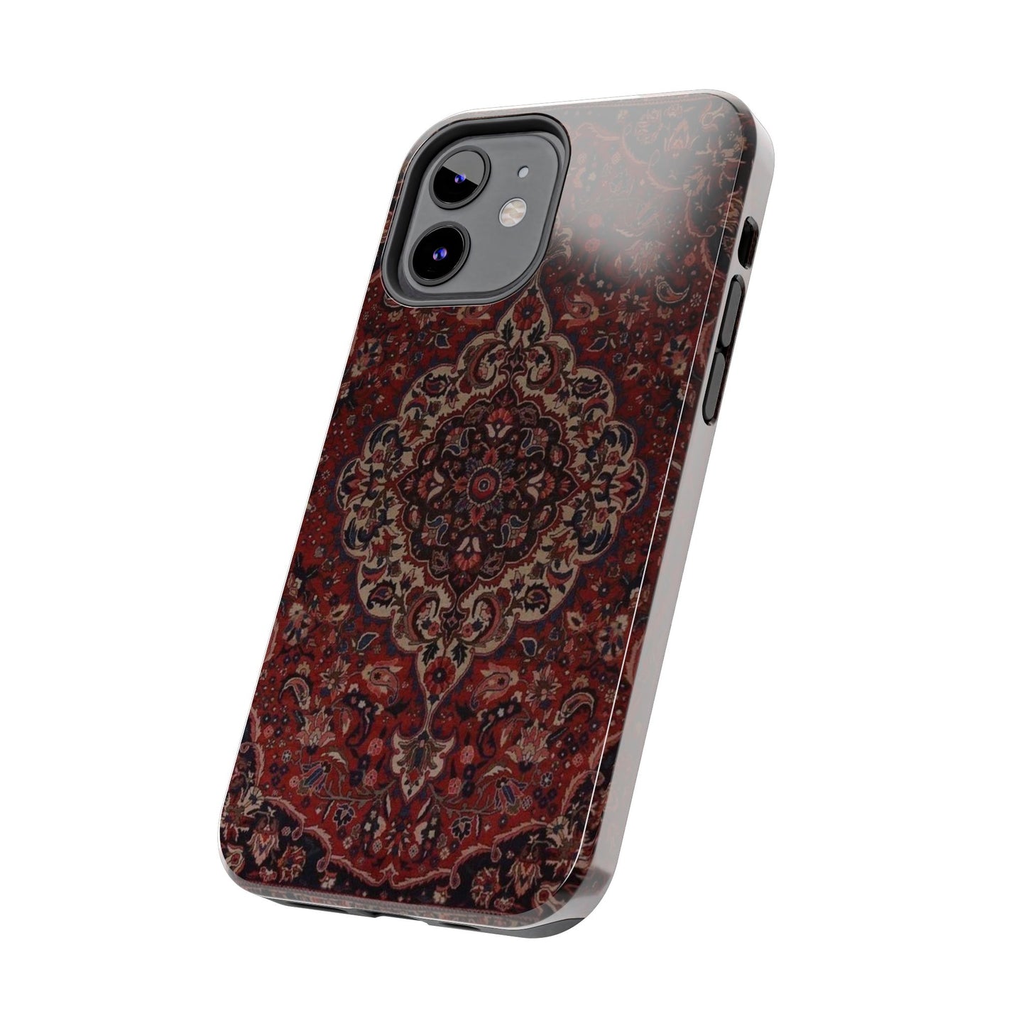 Bohemian Rug Pattern Tough Phone Case, Boho Chic Accessory, Stylish Phone Protection, Unique Gift Idea, Trendy Tech Gear