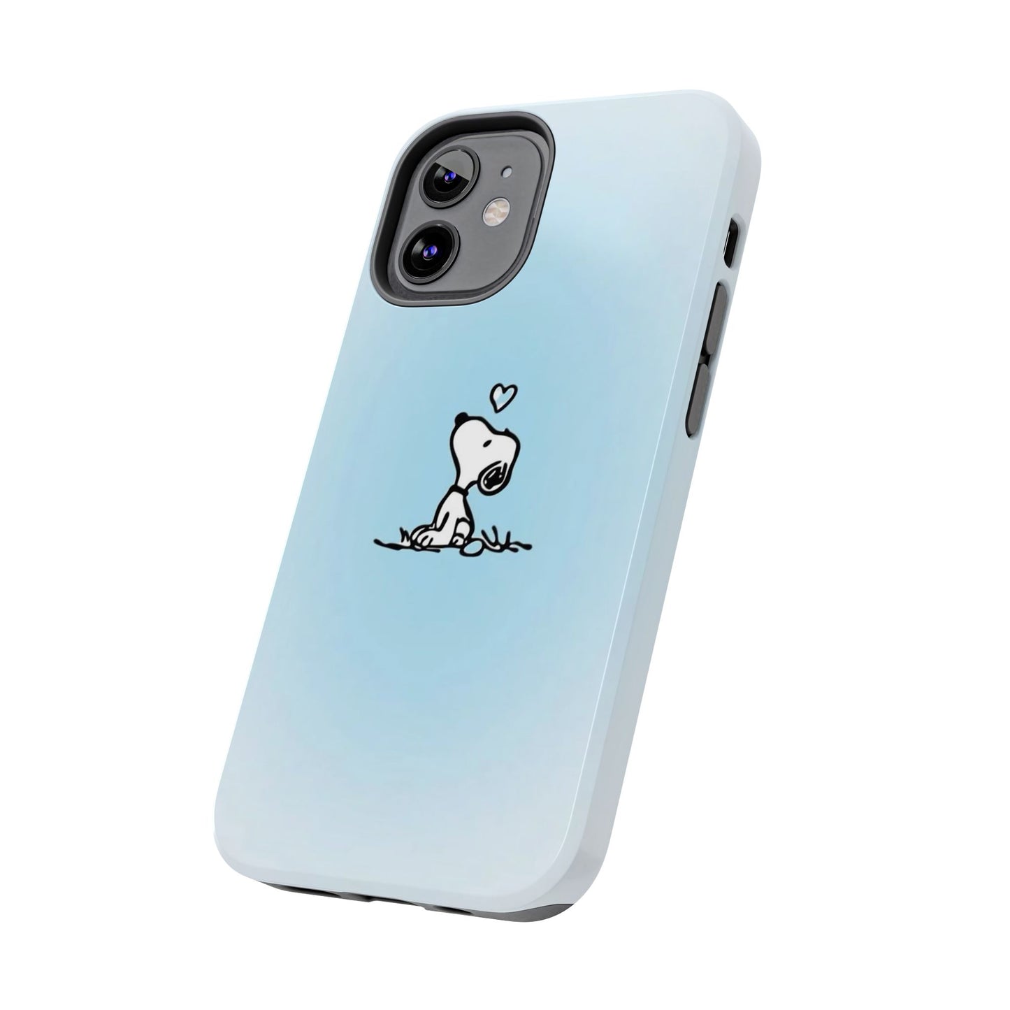 Snoopy Love Tough Phone Cases, Durable Phone Covers for Dog Lovers, Cute Gift for Birthdays, Valentine's Day, Pet Enthusiasts