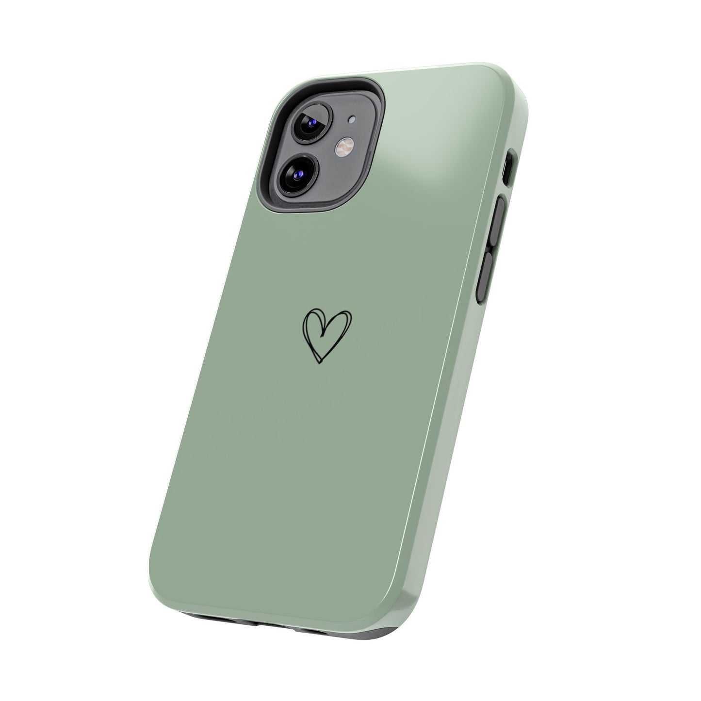 Stylish Tough Phone Cases with Heart Design, Cute Mobile Covers, Unique Gifts for Him/Her, Durable Accessories, Birthday/Friends/Valentine's