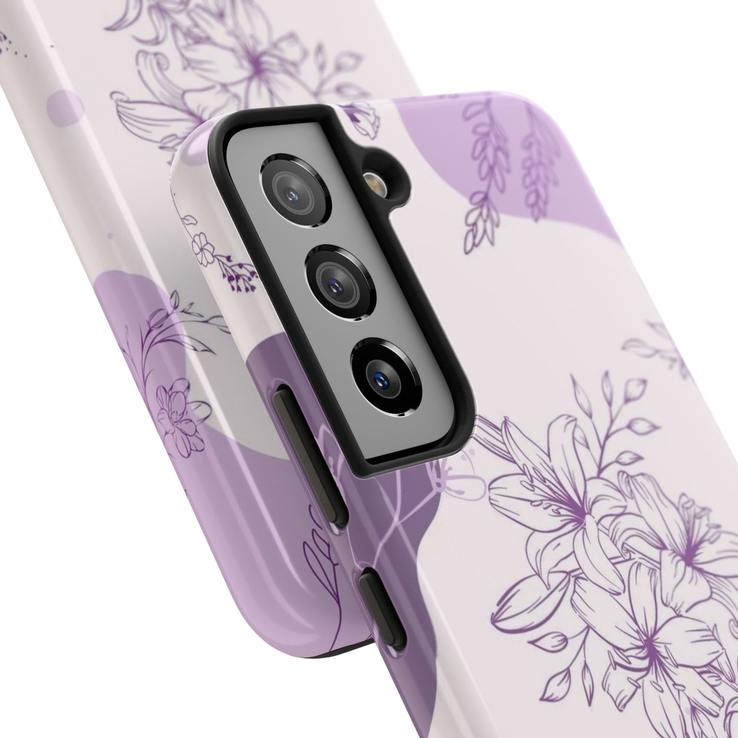 Stylish Floral Tough Phone Cases - Durable Floral Design for Women, Gift for Her, Phone Protection, Nature-Inspired Tech Accessories