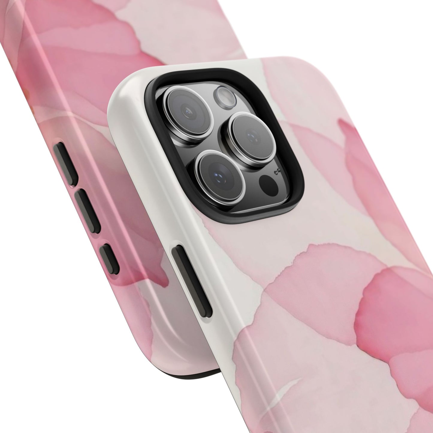Floral Tough Phone Cases, Durable Phone Cover, Pink Flower Design, Gift for Her, Elegant Phone Accessory, Protect Your Phone