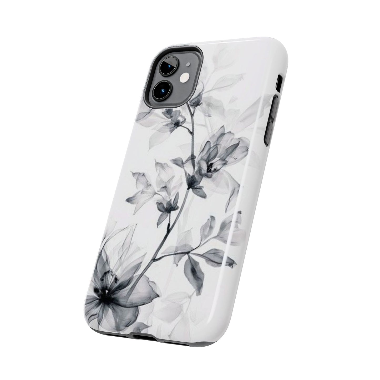 Elegant Floral Tough Phone Cases, Durable Phone Cover, Gift for Her, Protective Case, Floral Design, Stylish Accessory