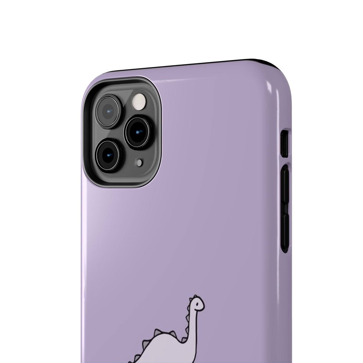 Cute Dinosaur Tough Phone Cases, Kid-Friendly Phone Covers, Dinosaur Gifts for Kids, Purple Phone Accessories, Durable Cases