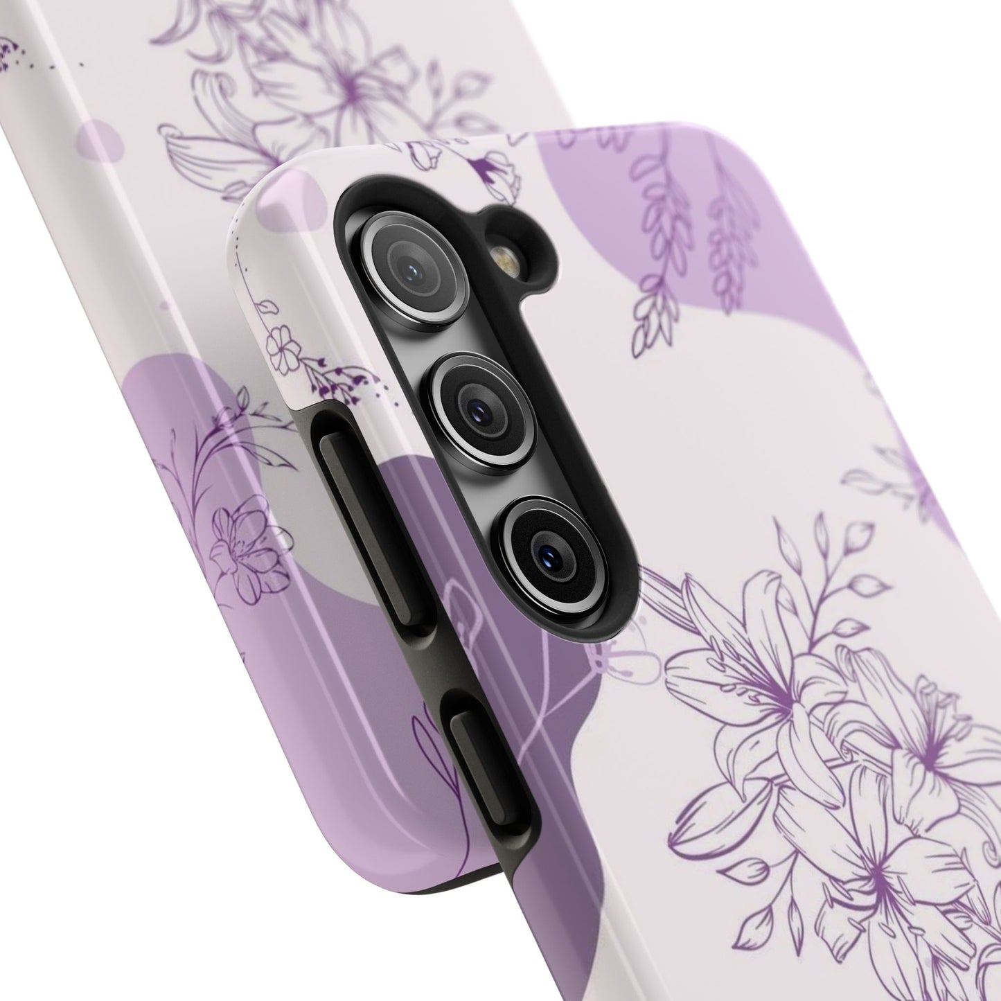 Stylish Floral Tough Phone Cases - Durable Floral Design for Women, Gift for Her, Phone Protection, Nature-Inspired Tech Accessories