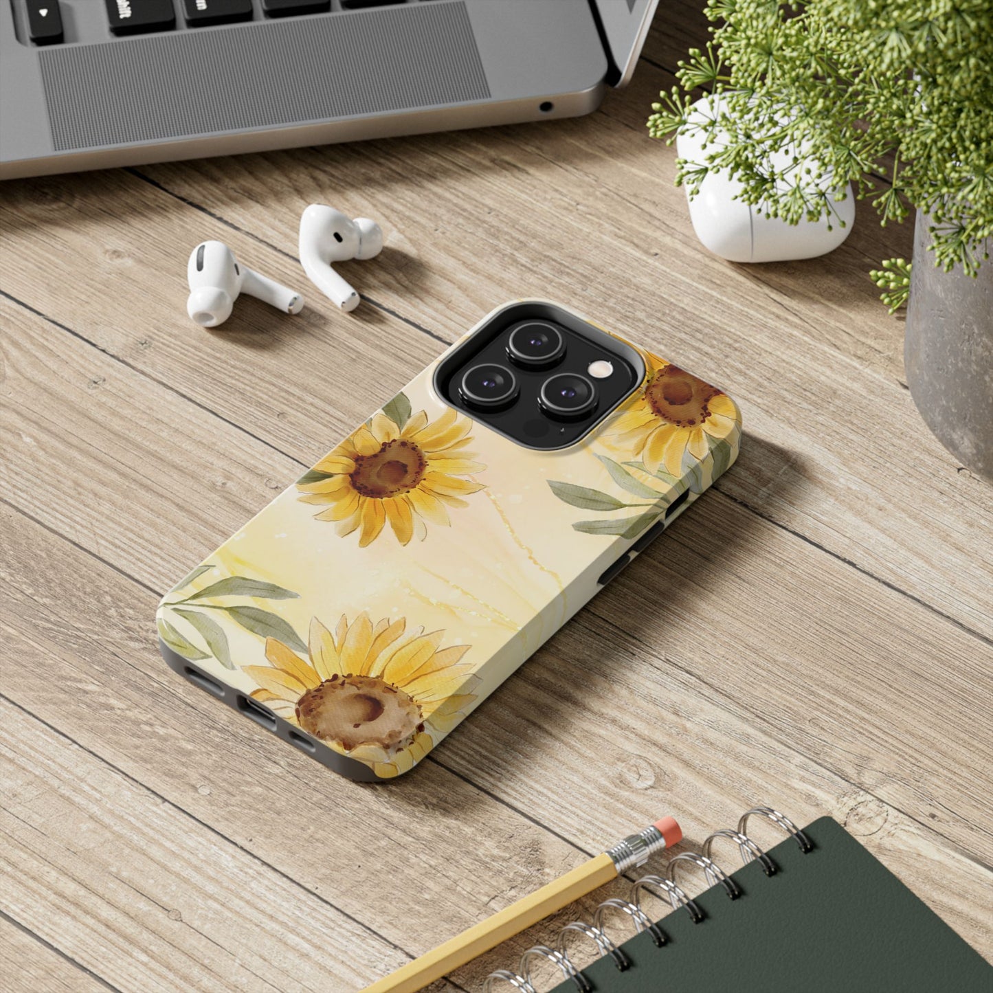 Sunflower Tough Phone Case - Floral Phone Cover, Fall Gift, Durable Phone Case, Stylish Accessory, Nature Lover Gift