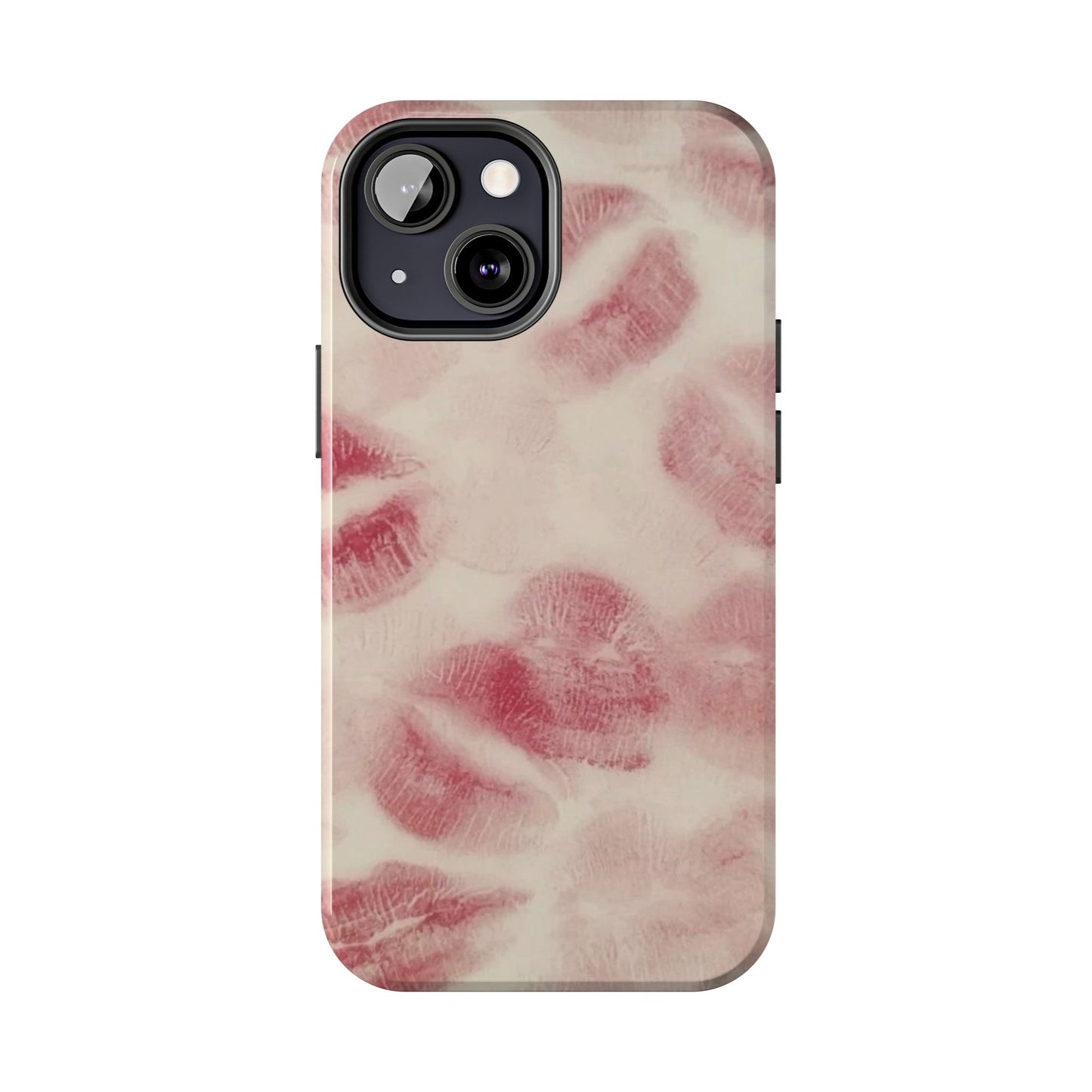 Stylish Kiss Print Phone Cases | Chic Mobile Covers for Trendy Users, Gift for Her, Protective Case, Birthday Present, Valentine's Day