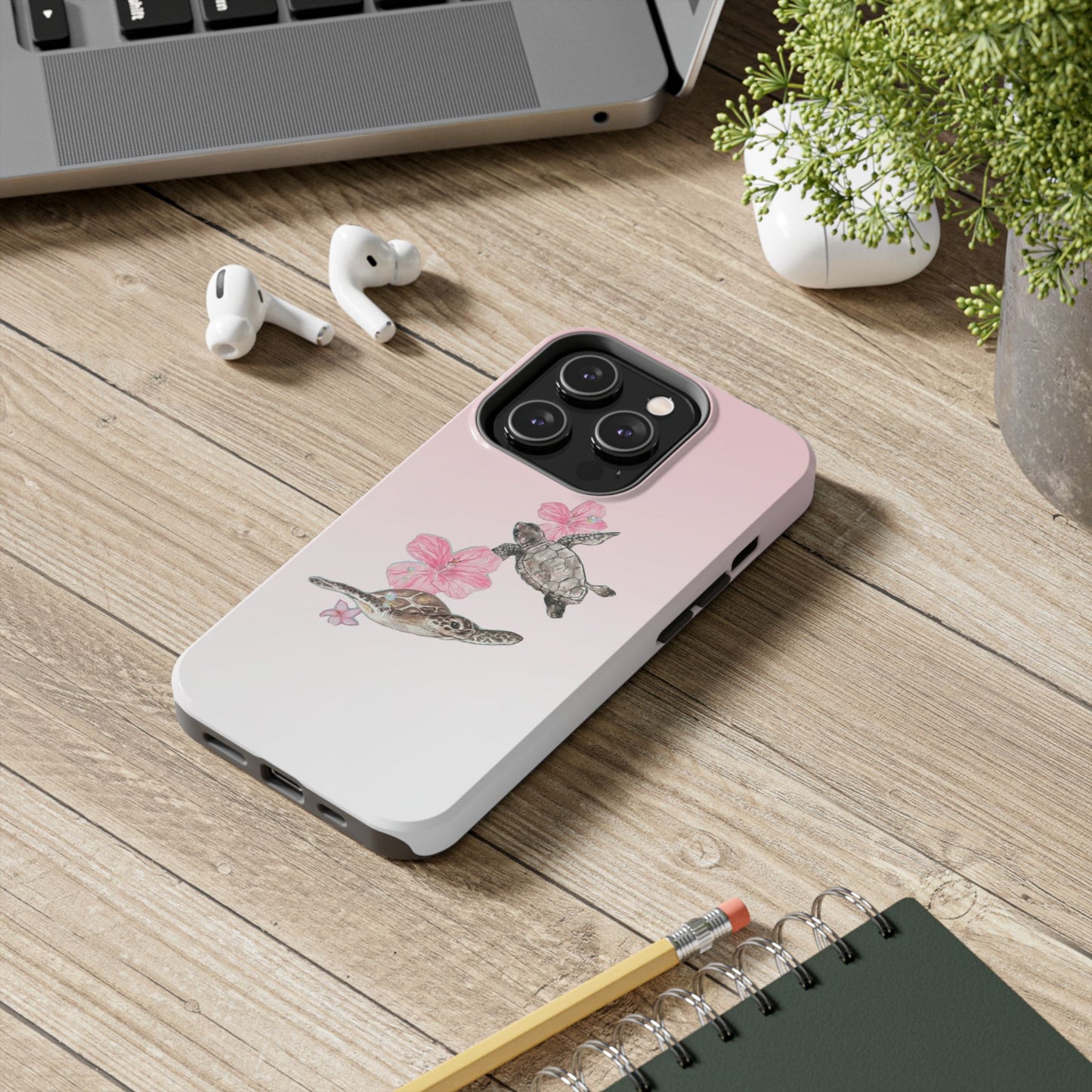 Turtle Phone Case – Tropical Tough Cover, Beach Lover Gift, Ocean Aesthetic, Durable Accessory for Summer, Fun & Functional Case