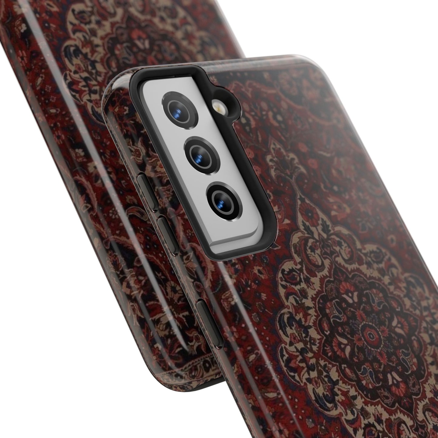 Bohemian Rug Pattern Tough Phone Case, Boho Chic Accessory, Stylish Phone Protection, Unique Gift Idea, Trendy Tech Gear