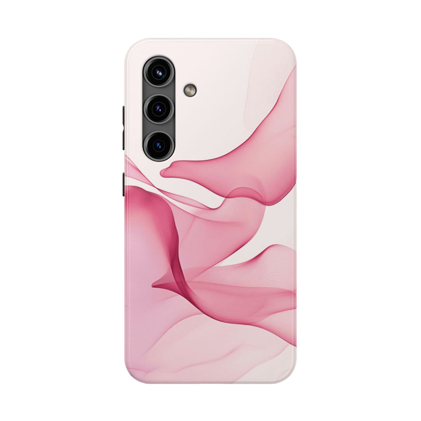 Elegant Tough Phone Cases | Stylish Shockproof Covers for Women | Trendy Gift for Birthdays, Holidays, or Any Occasion, Pink Flow Design