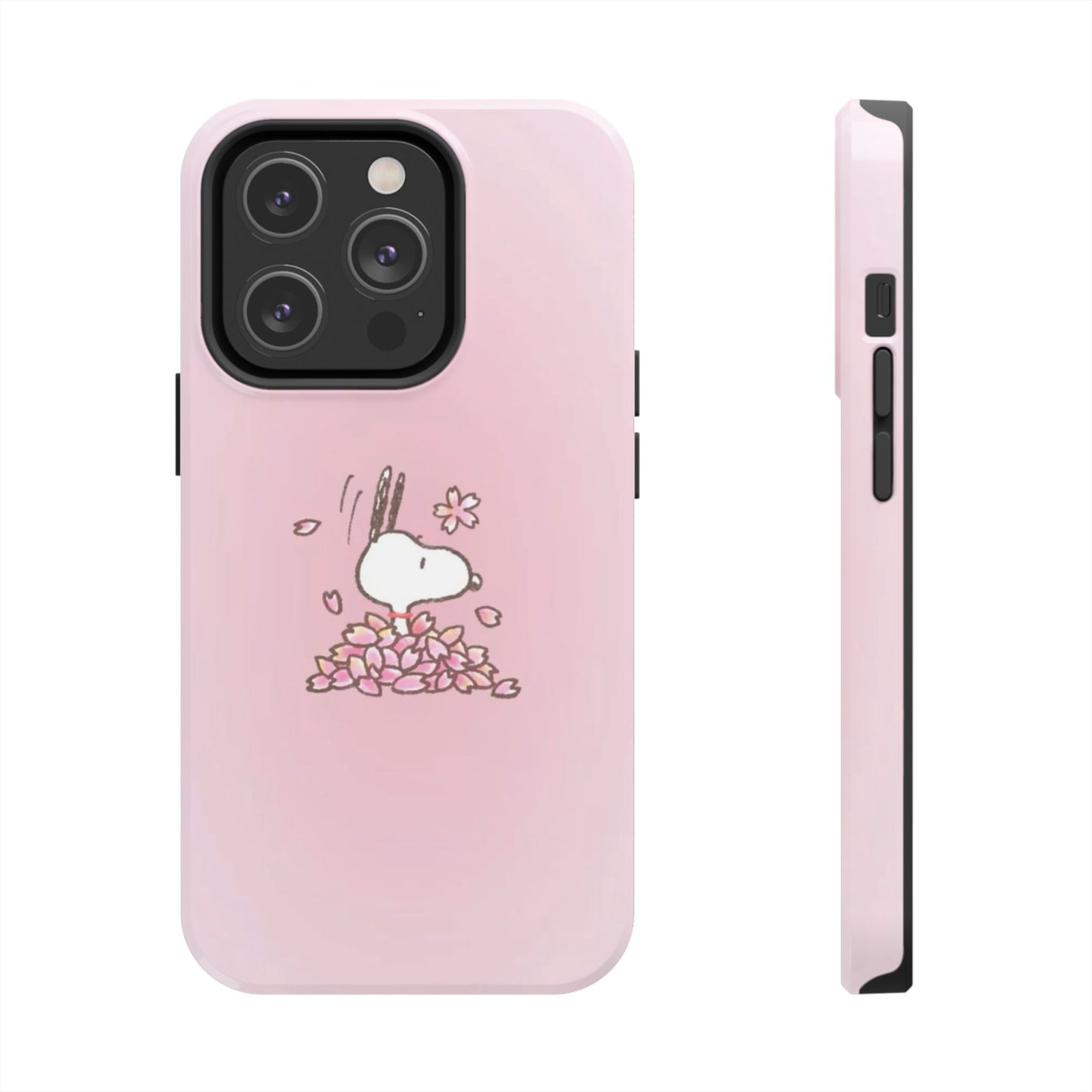 Cute Bunny Floral Tough Phone Cases, Spring Accessories, Gift for Her, Durable Cell Case, Pet Lovers, Unique Spring Decor