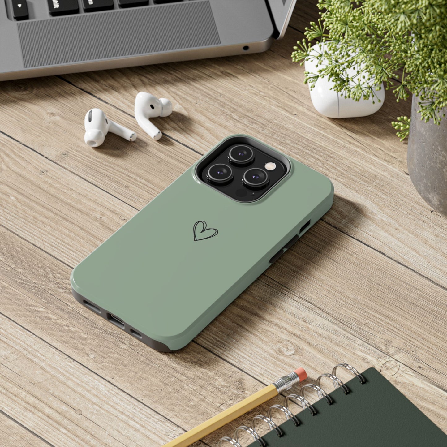 Stylish Tough Phone Cases with Heart Design, Cute Mobile Covers, Unique Gifts for Him/Her, Durable Accessories, Birthday/Friends/Valentine's