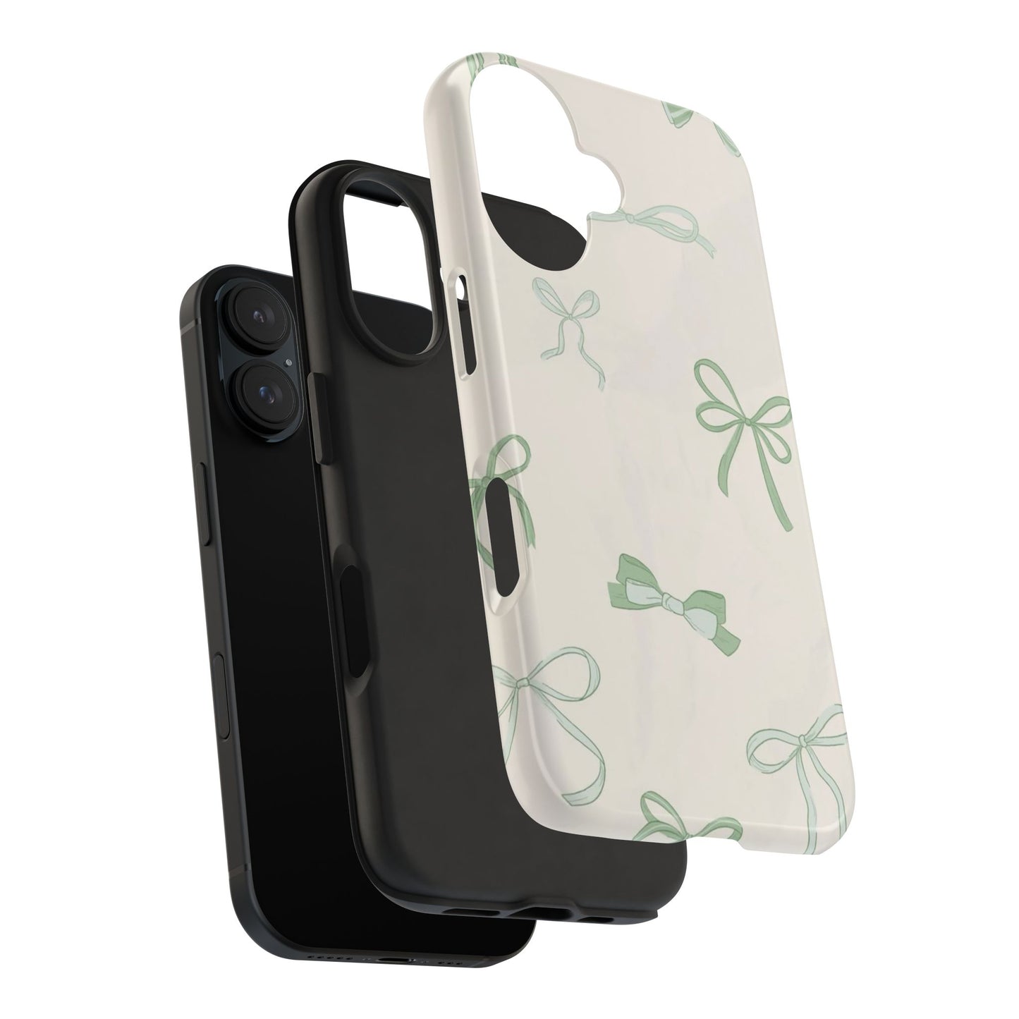 Delicate Bow Phone Cases, Floral Phone Covers, Cute Tech Accessories, Gift for Her, Pastel Aesthetic, Birthday Gifts