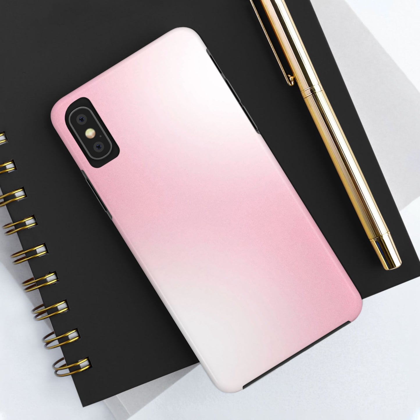 Stylish Tough Phone Cases, Durable Phone Covers, Pink Gradient Phone Case, Gift for Her, Trendy Phone Accessories