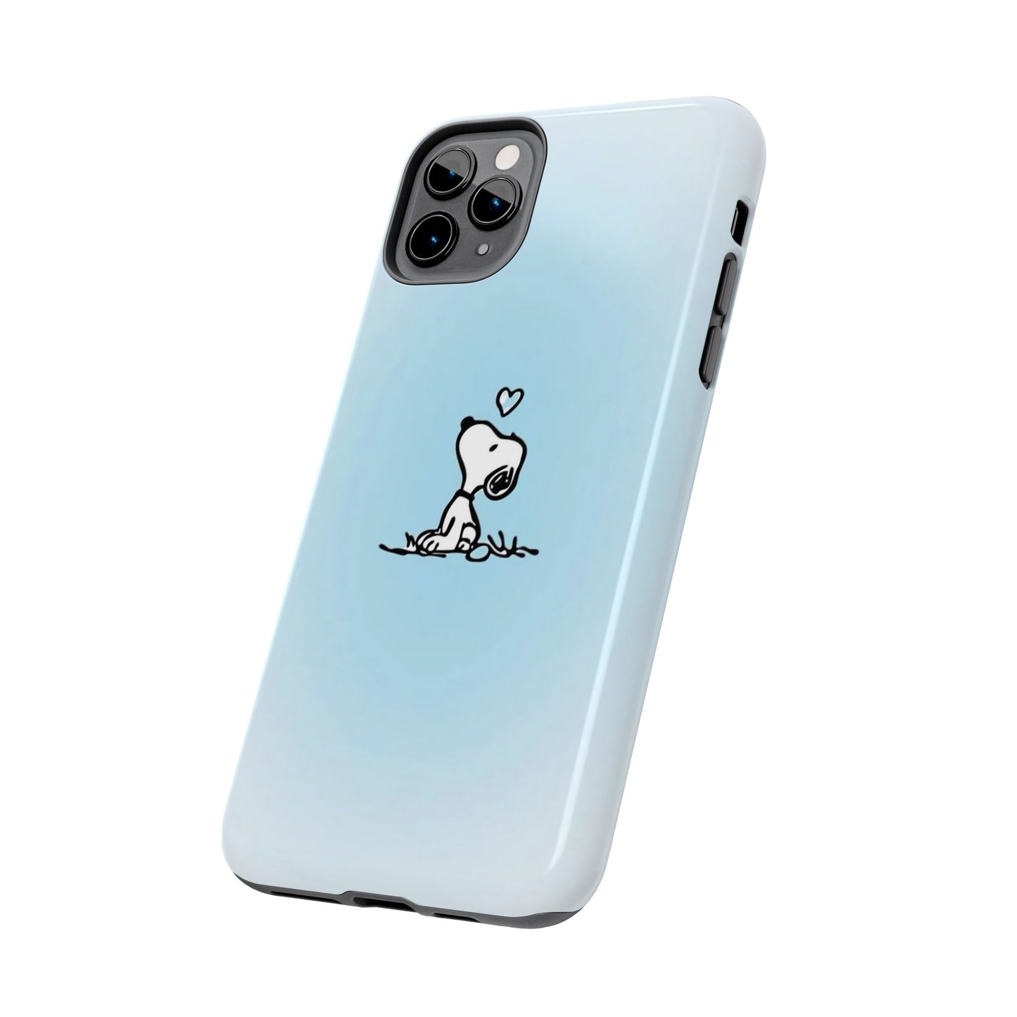Snoopy Love Tough Phone Cases, Durable Phone Covers for Dog Lovers, Cute Gift for Birthdays, Valentine's Day, Pet Enthusiasts
