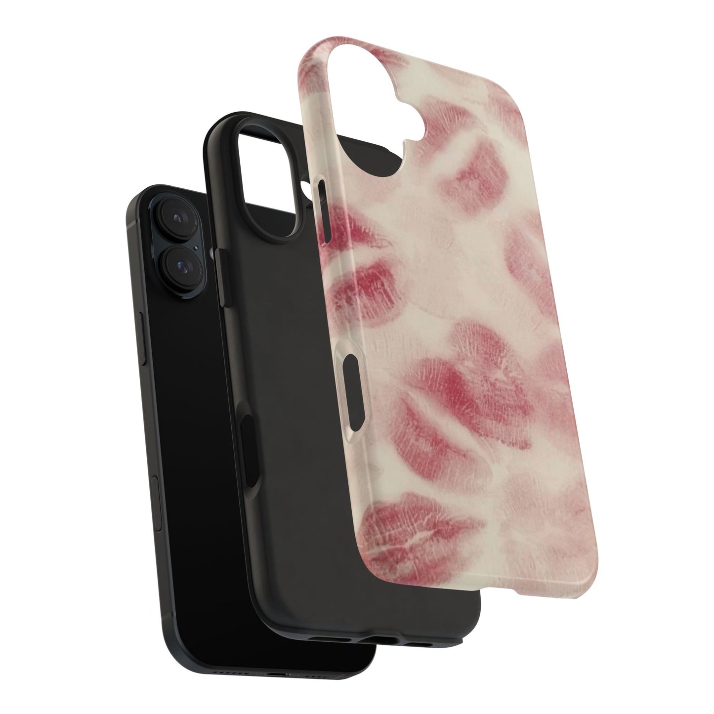 Stylish Kiss Print Phone Cases | Chic Mobile Covers for Trendy Users, Gift for Her, Protective Case, Birthday Present, Valentine's Day