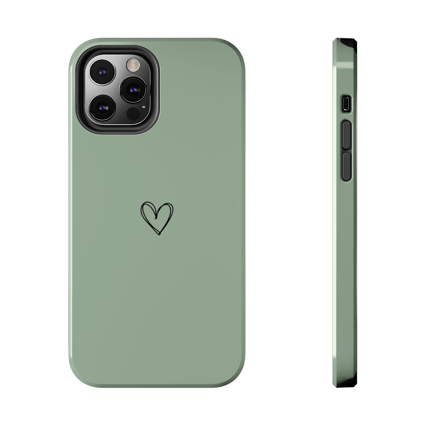 Stylish Tough Phone Cases with Heart Design, Cute Mobile Covers, Unique Gifts for Him/Her, Durable Accessories, Birthday/Friends/Valentine's