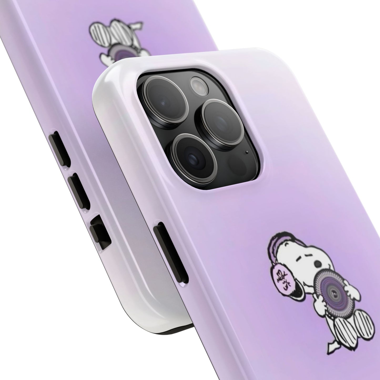 Snoopy Music Lover Phone Case, Cute Tough Phone Case, Gifts for Music Lovers, Cartoon Phone Covers, Vibrant Phone Accessories