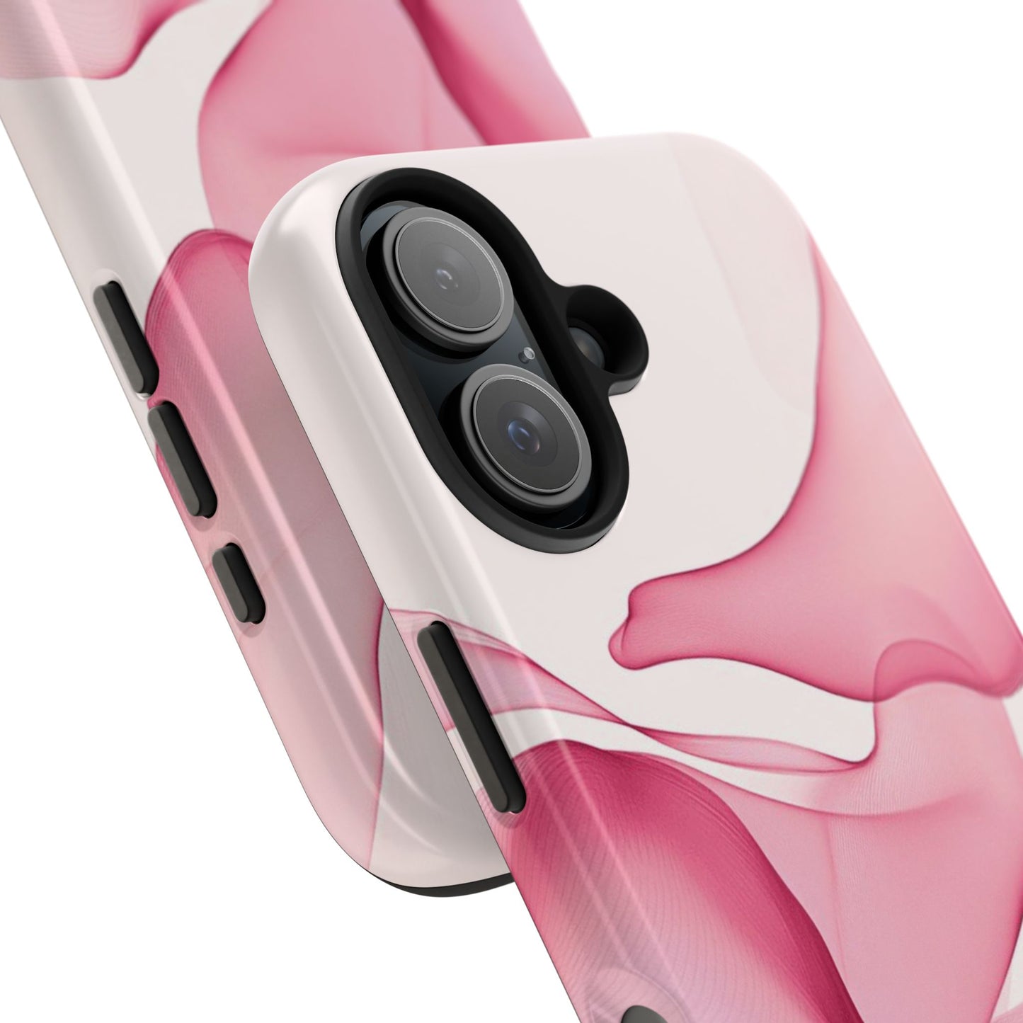 Elegant Tough Phone Cases | Stylish Shockproof Covers for Women | Trendy Gift for Birthdays, Holidays, or Any Occasion, Pink Flow Design