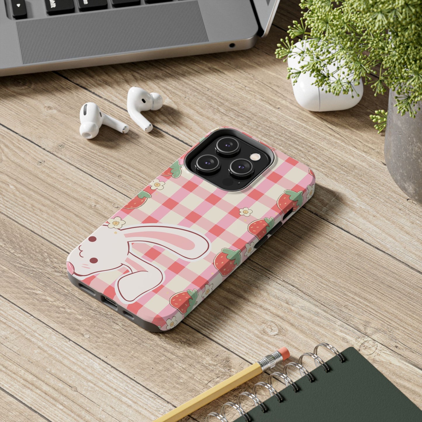 Cute Strawberry Bunny Phone Case