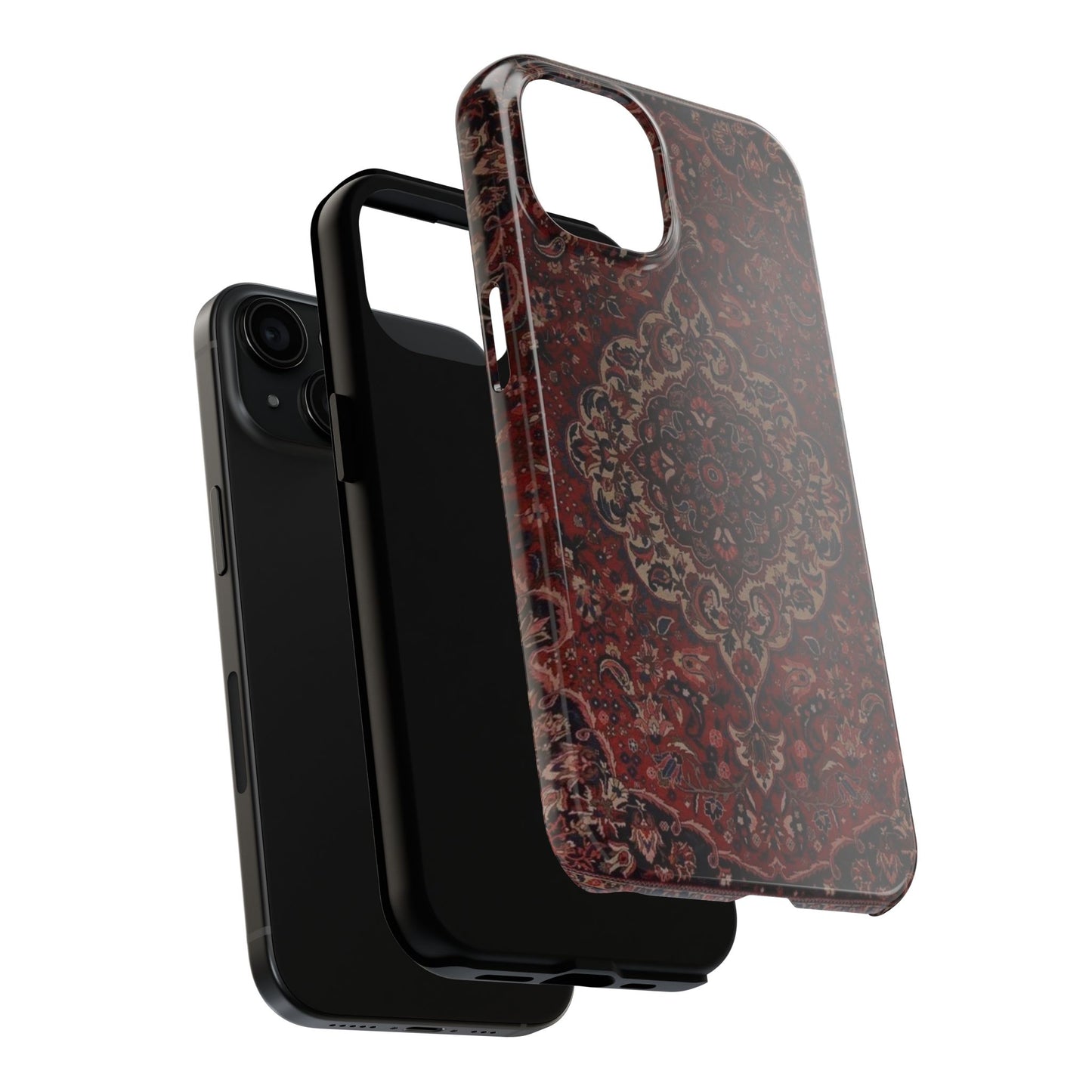 Bohemian Rug Pattern Tough Phone Case, Boho Chic Accessory, Stylish Phone Protection, Unique Gift Idea, Trendy Tech Gear