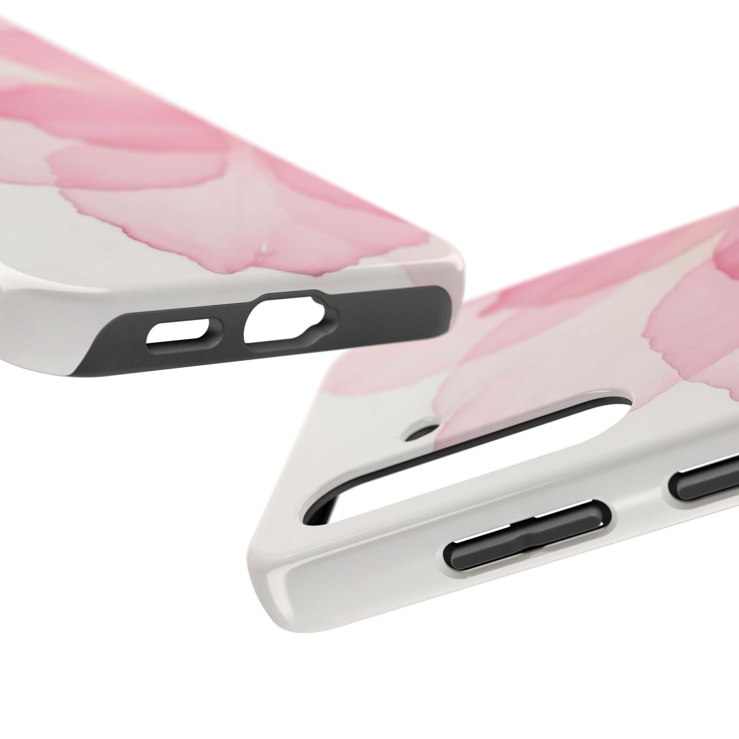 Floral Tough Phone Cases, Durable Phone Cover, Pink Flower Design, Gift for Her, Elegant Phone Accessory, Protect Your Phone