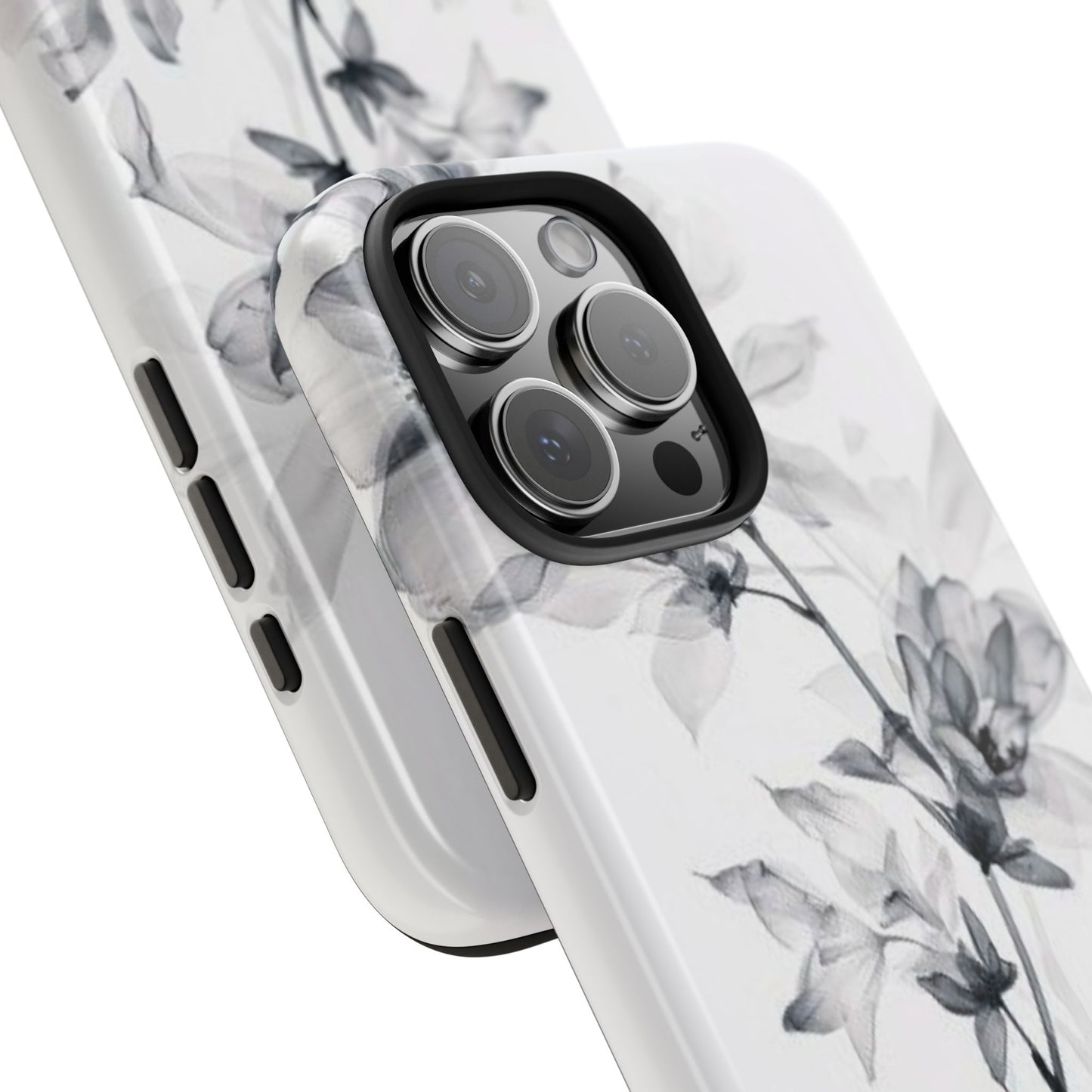Elegant Floral Tough Phone Cases, Durable Phone Cover, Gift for Her, Protective Case, Floral Design, Stylish Accessory