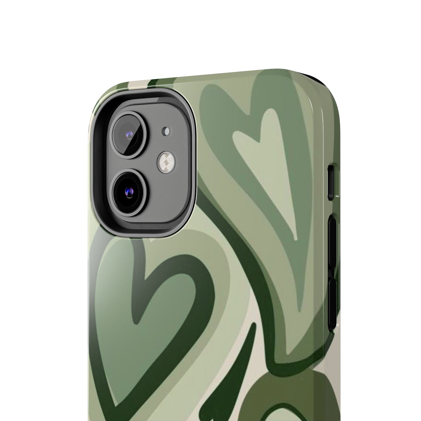 Heartfelt Patterned Tough Phone Cases, Cute Phone Cases, Gift for Her, Valentine's Day, Trendy Accessories, Nature-Inspired Design