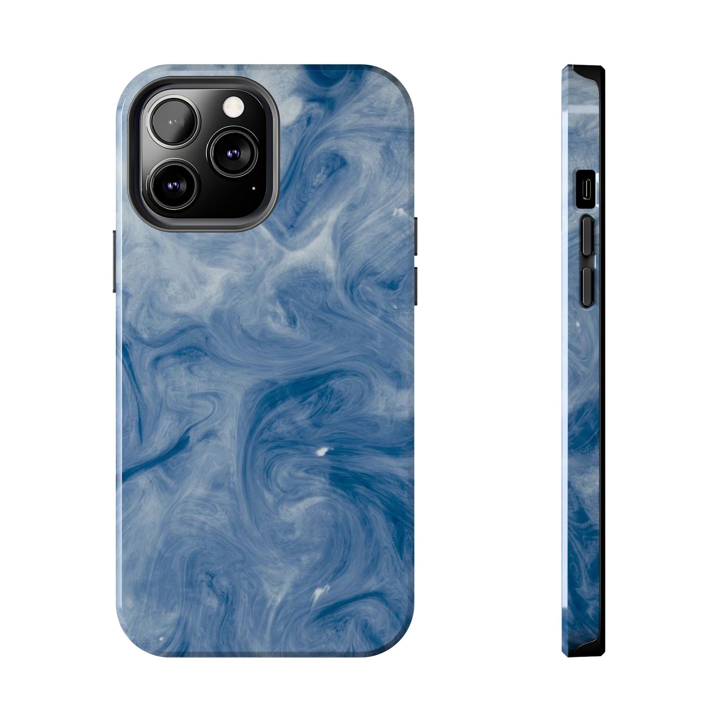 Marble Blue Tough Phone Cases, Phone Protection, Unique Design, Fashion Accessory, Gift for Her, Trendy Smartphone Cover