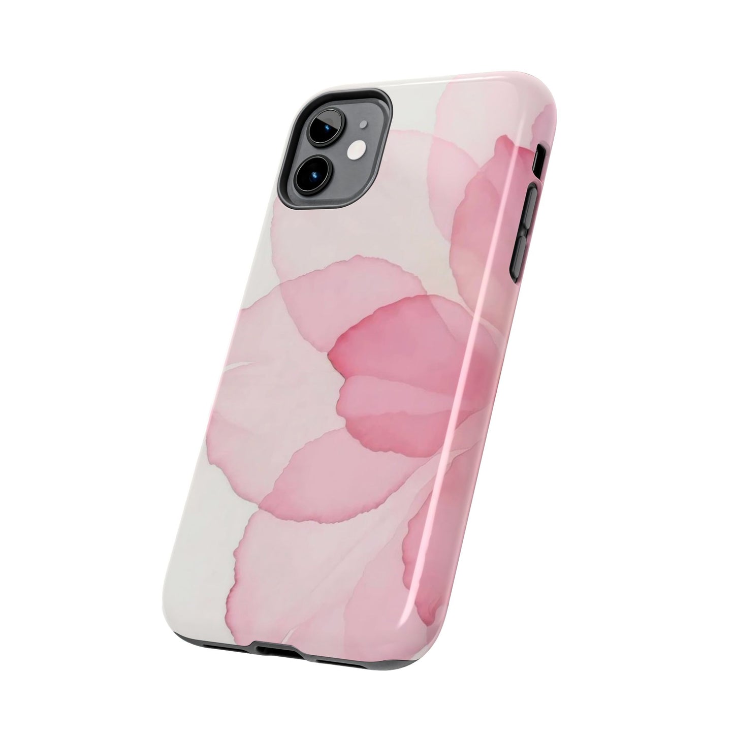 Floral Tough Phone Cases, Durable Phone Cover, Pink Flower Design, Gift for Her, Elegant Phone Accessory, Protect Your Phone