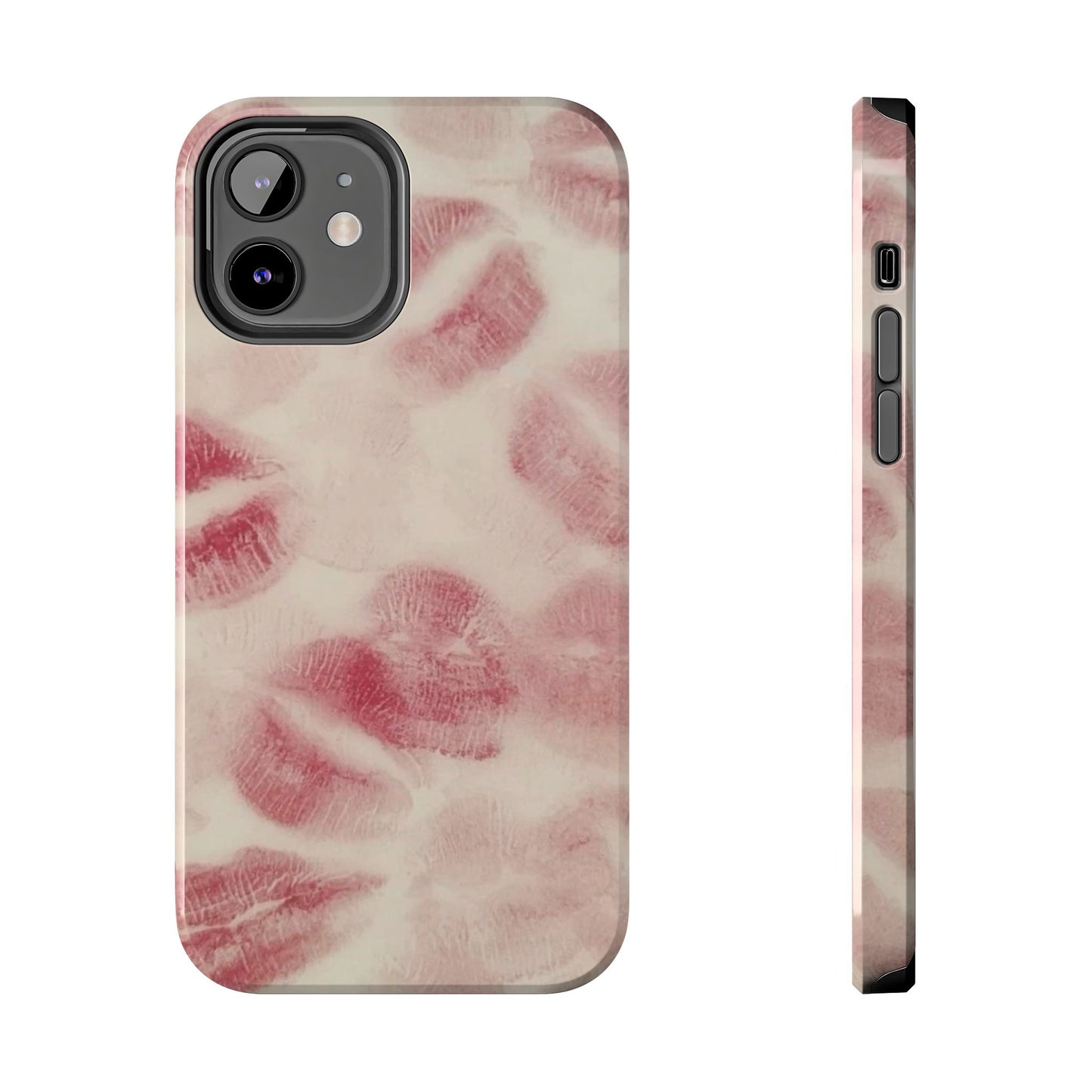 Stylish Kiss Print Phone Cases | Chic Mobile Covers for Trendy Users, Gift for Her, Protective Case, Birthday Present, Valentine's Day