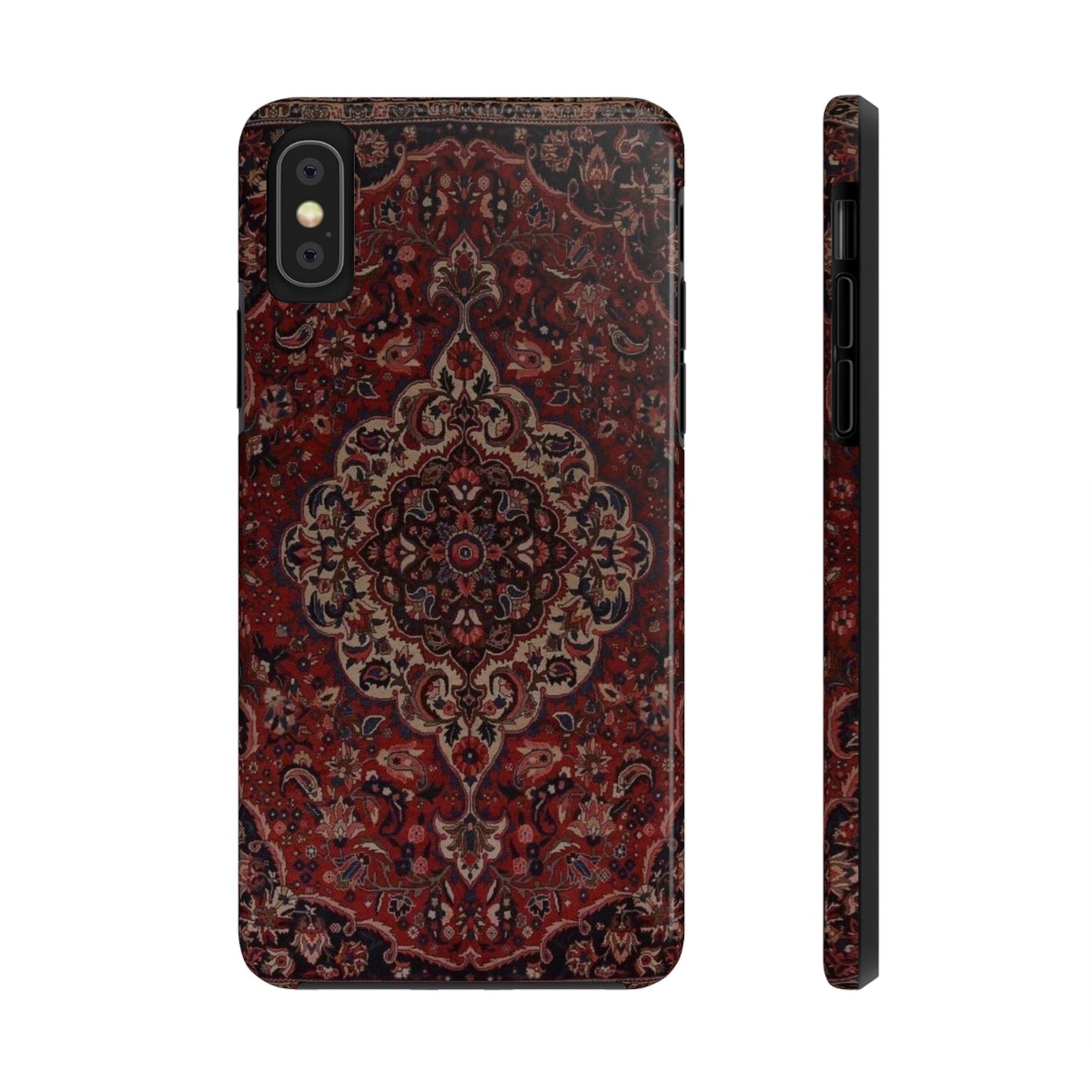 Bohemian Rug Pattern Tough Phone Case, Boho Chic Accessory, Stylish Phone Protection, Unique Gift Idea, Trendy Tech Gear