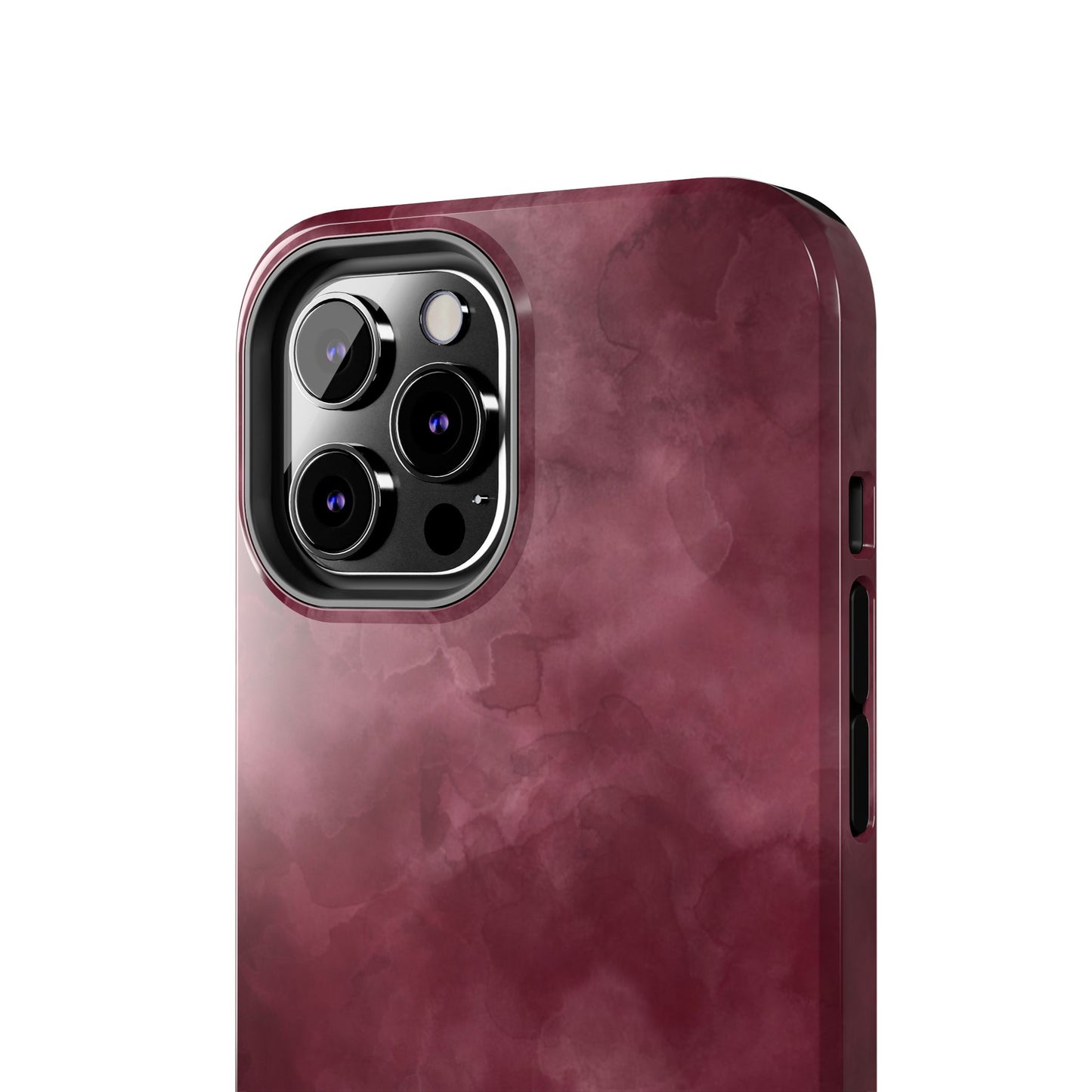 Elegant Burgundy Tough Phone Cases, Stylish Phone Cover, Durable Phone Protector, Unique Gift, Trendy Tech Accessories