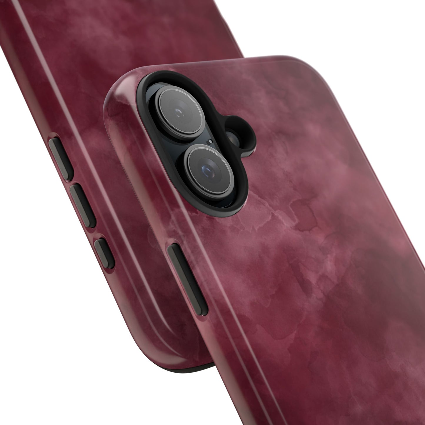 Elegant Burgundy Tough Phone Cases, Stylish Phone Cover, Durable Phone Protector, Unique Gift, Trendy Tech Accessories