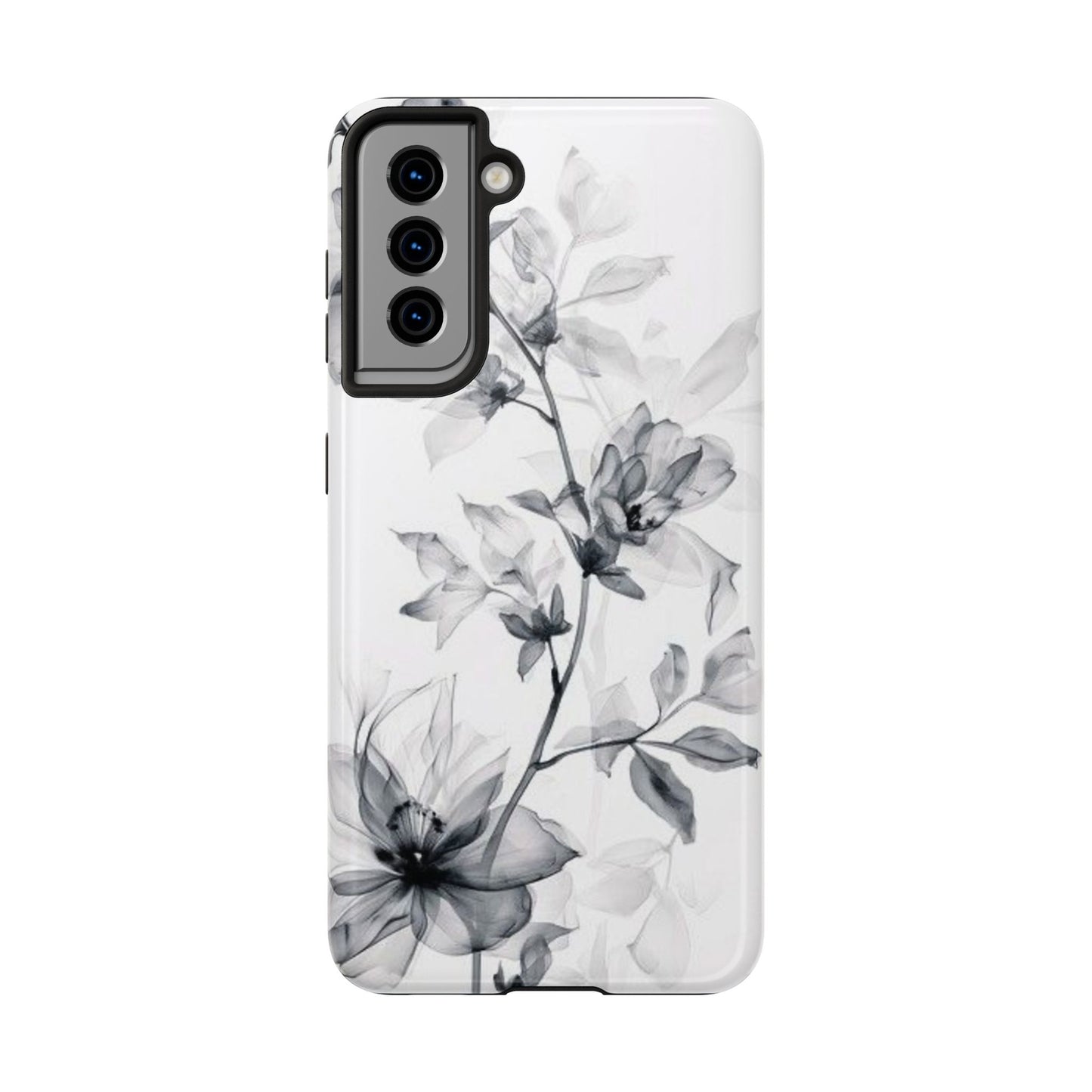 Elegant Floral Tough Phone Cases, Durable Phone Cover, Gift for Her, Protective Case, Floral Design, Stylish Accessory