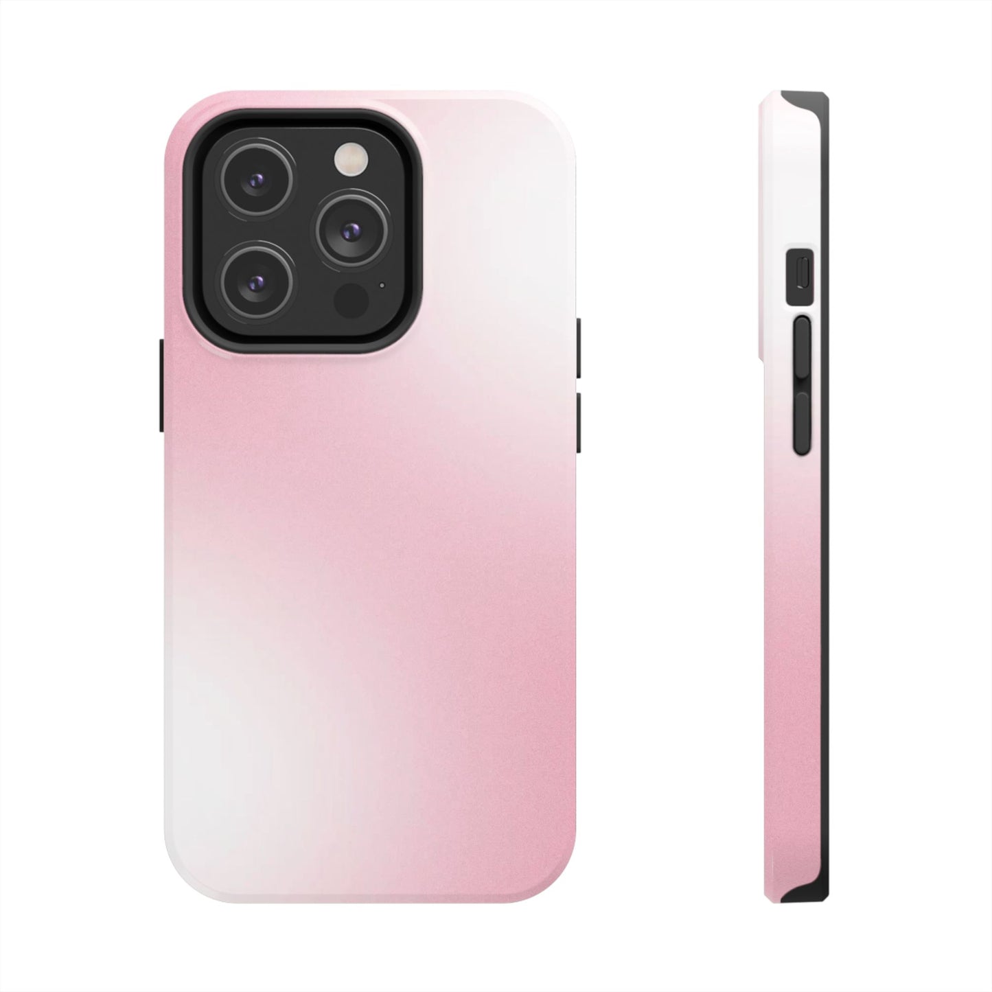 Stylish Tough Phone Cases, Durable Phone Covers, Pink Gradient Phone Case, Gift for Her, Trendy Phone Accessories