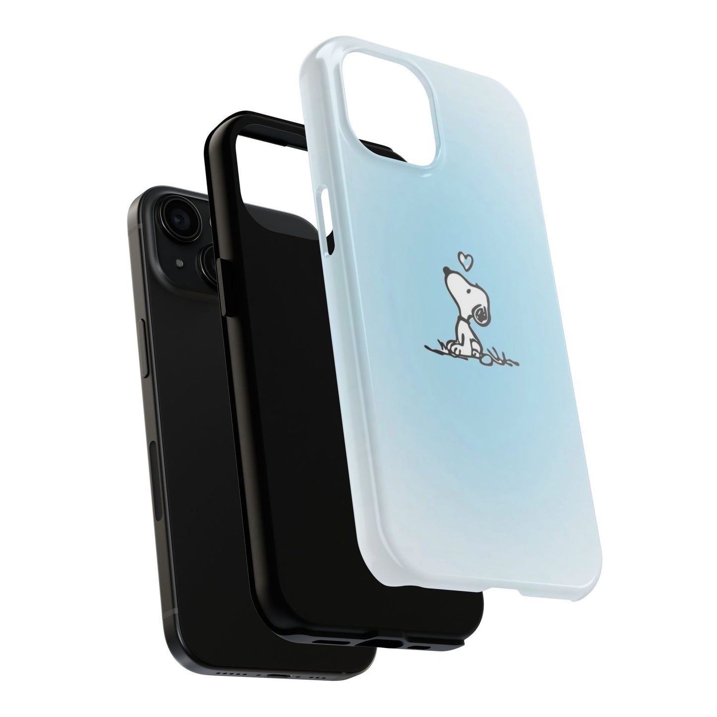 Snoopy Love Tough Phone Cases, Durable Phone Covers for Dog Lovers, Cute Gift for Birthdays, Valentine's Day, Pet Enthusiasts