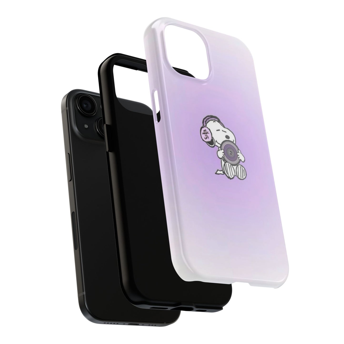 Snoopy Music Lover Phone Case, Cute Tough Phone Case, Gifts for Music Lovers, Cartoon Phone Covers, Vibrant Phone Accessories