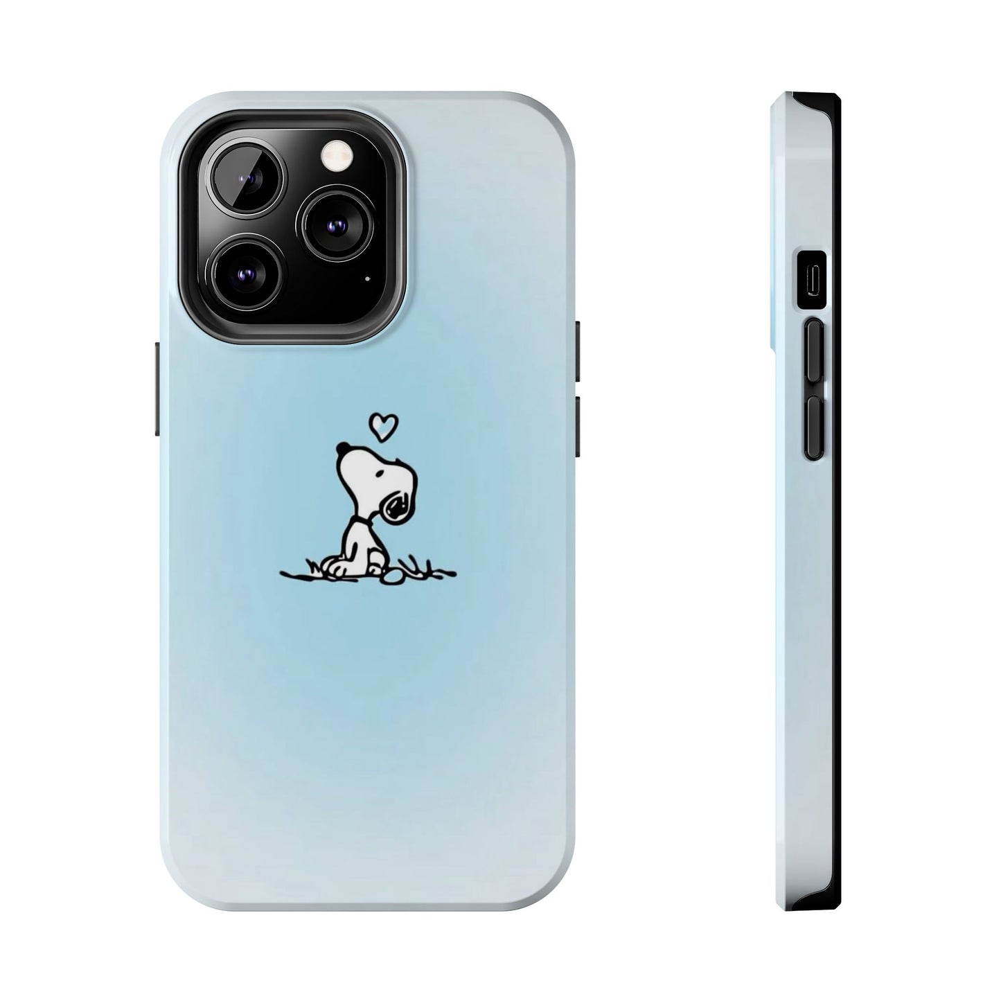 Snoopy Love Tough Phone Cases, Durable Phone Covers for Dog Lovers, Cute Gift for Birthdays, Valentine's Day, Pet Enthusiasts