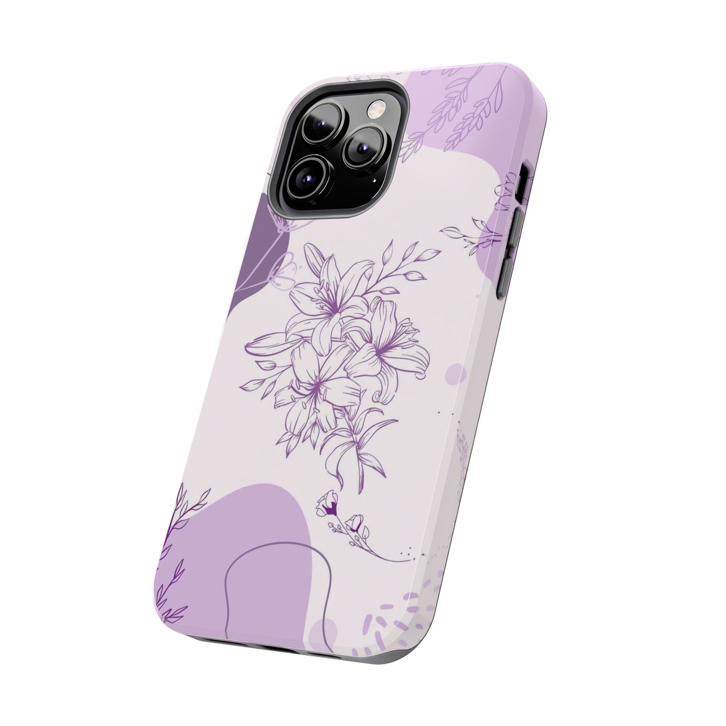 Stylish Floral Tough Phone Cases - Durable Floral Design for Women, Gift for Her, Phone Protection, Nature-Inspired Tech Accessories