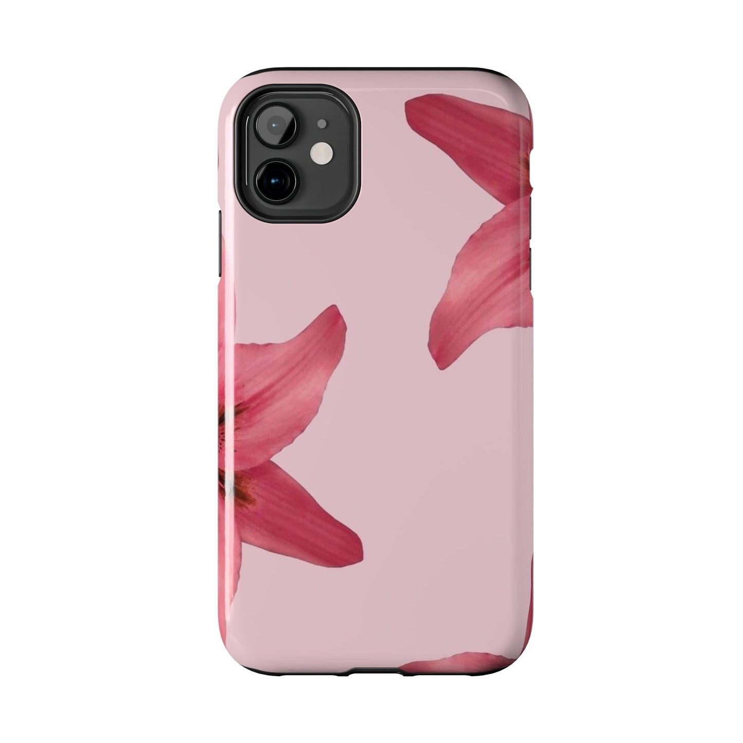 Stylish Floral Phone Case - Tough & Durable, Pink Lily Design, Perfect for Flower Lovers, Gift for Her, Seasonal Accessory, Phone Protection